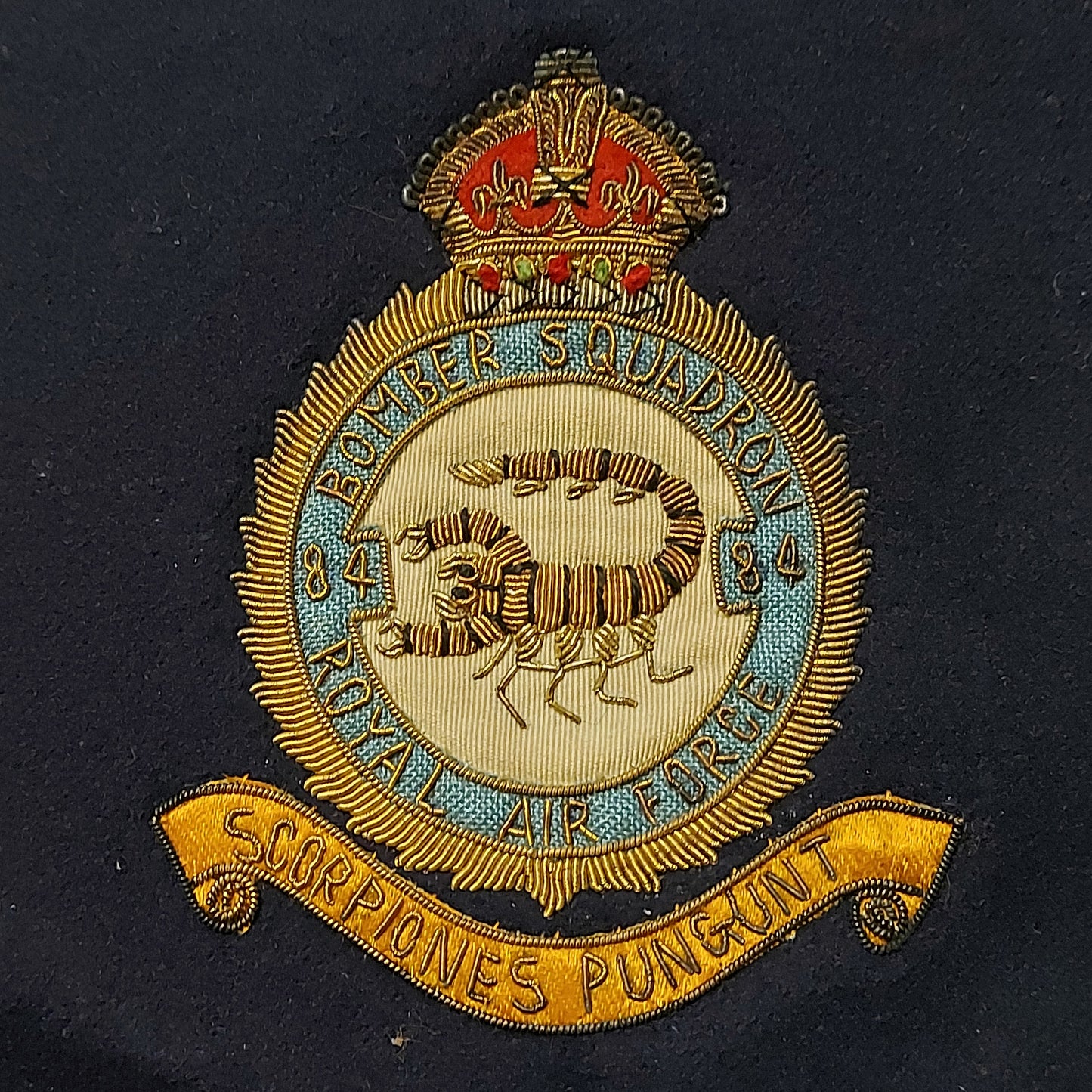 WW2 British RAF Royal Air Force 84th Squadron Scorpion Bomber Patch