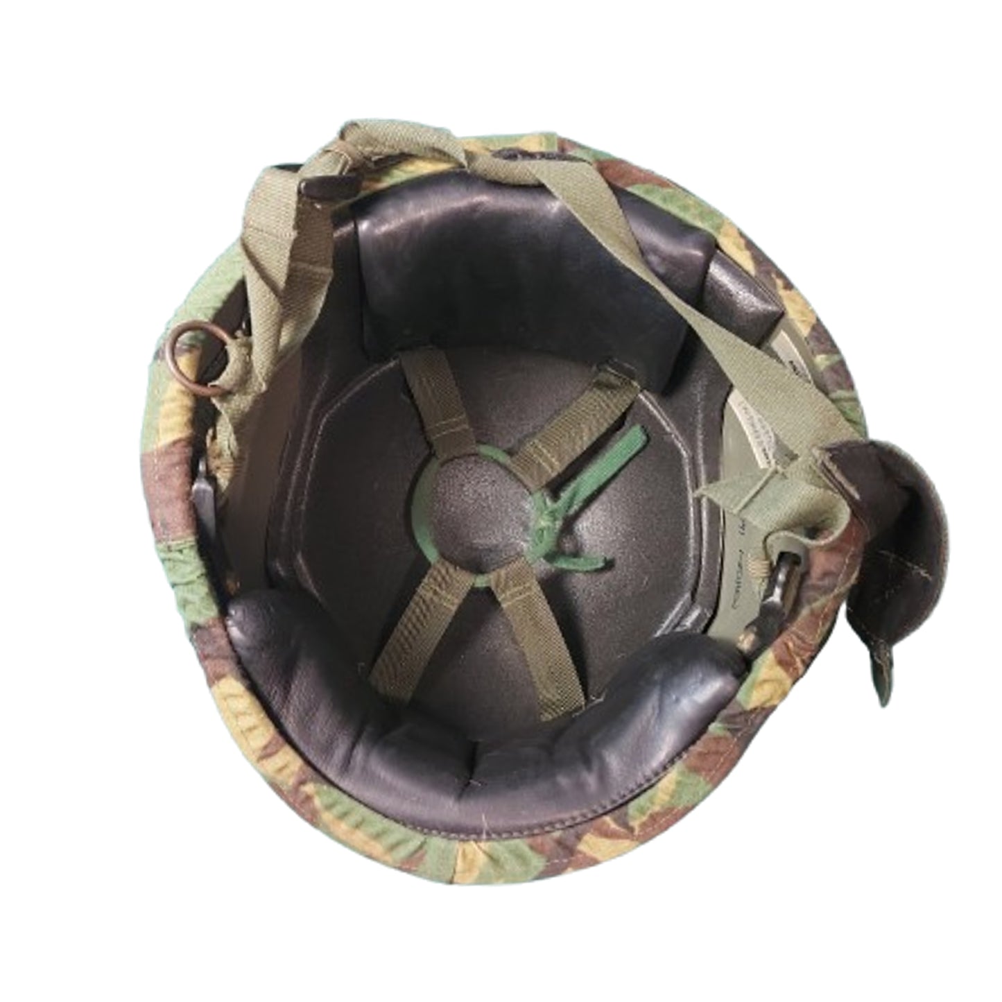 Post-WW2 British Army Named MkVI Ballistic Helmet With DPM Cover