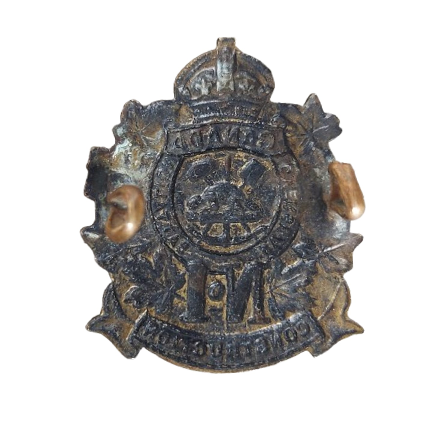 WW1 Canadian No.1 Construction Battalion Collar Badge