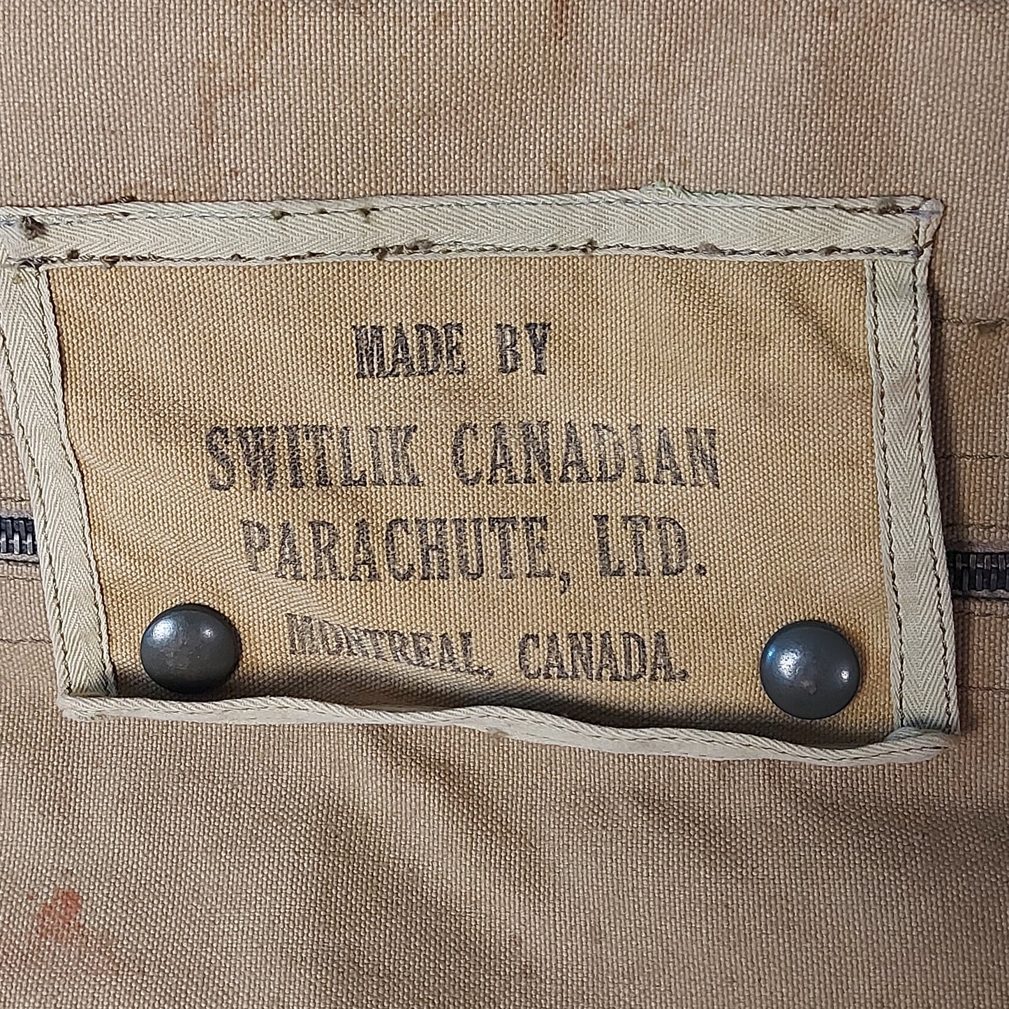 WW2 Canadian Switlik Parachute Bag