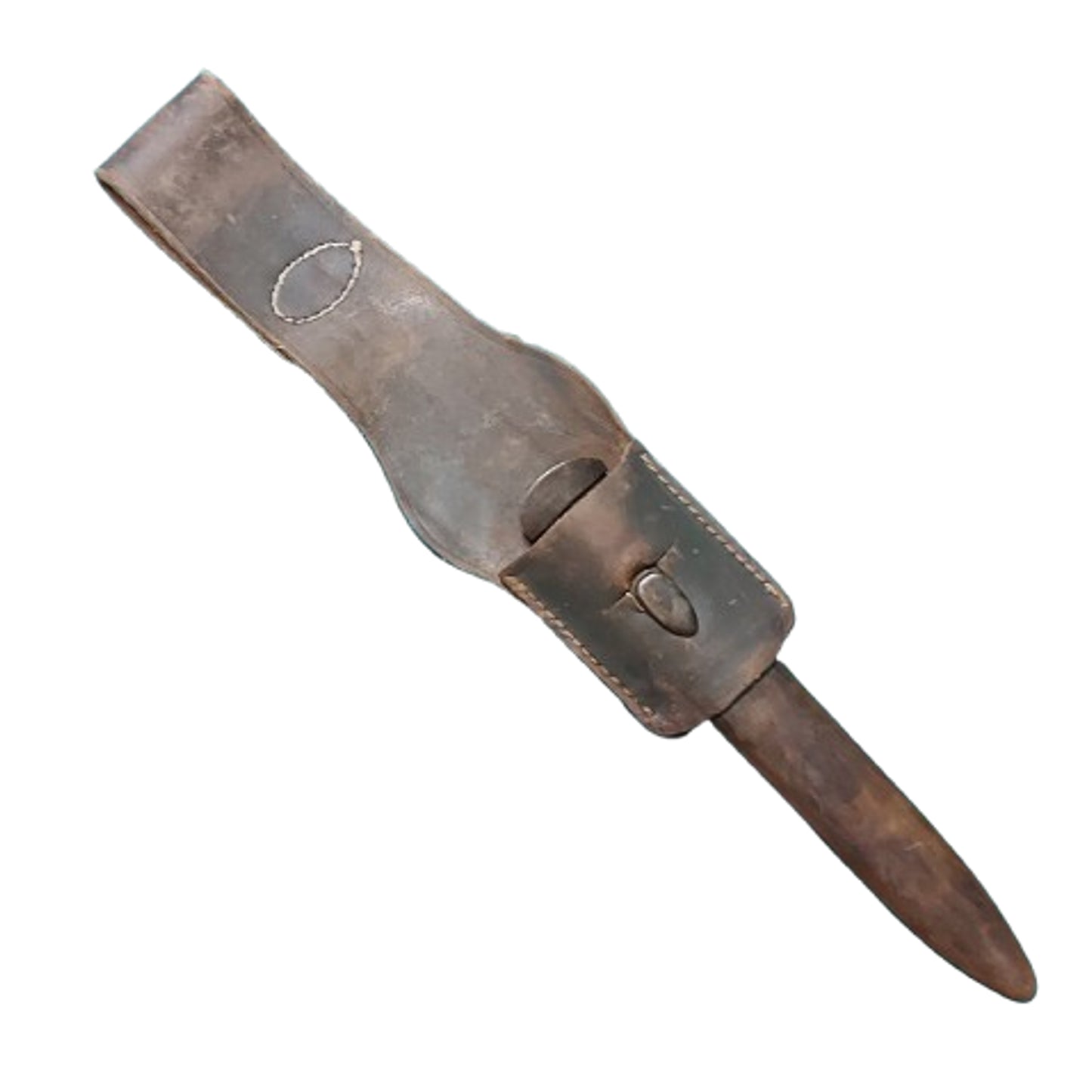 WW2 Italian M1938 Mannlicher Carcano Short Rifle Folding Bayonet With Scabbard And Frog