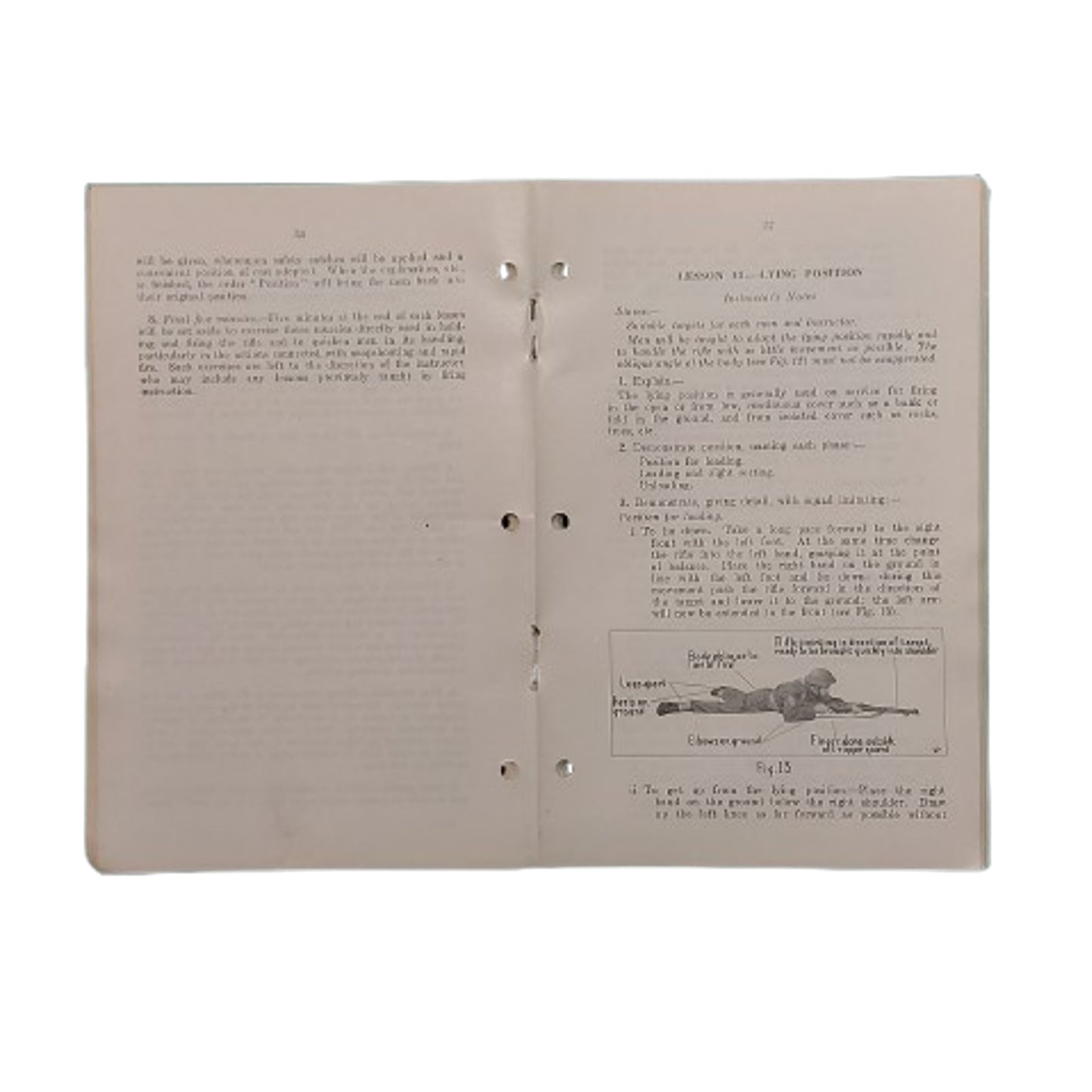 WW2 Canadian Small Arms Training Pamphlet Rifle 1937