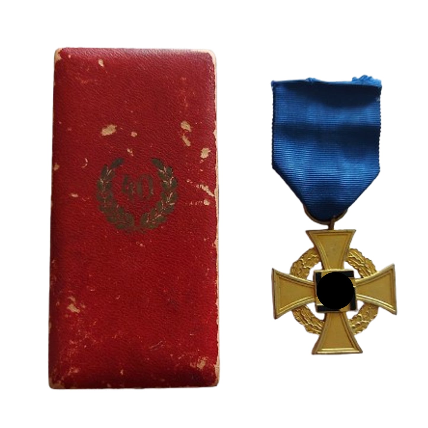 WW2 German NSDAP Cased 40 Year Faithful Service Medal