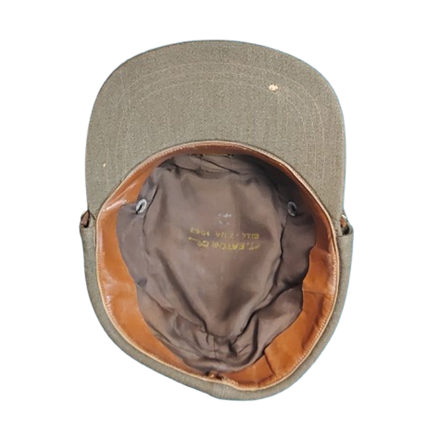WW2 Canadian Women's Army Corps CWAC Visor Cap With Badge