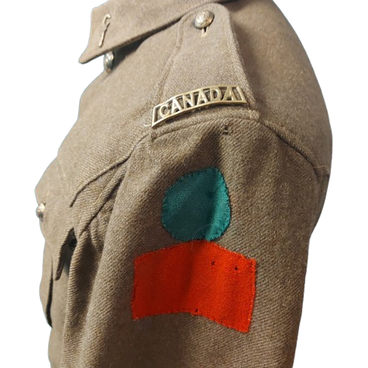 WW1 Canadian CEF 1st Battalion 5 Button Tunic Ontario Regiment