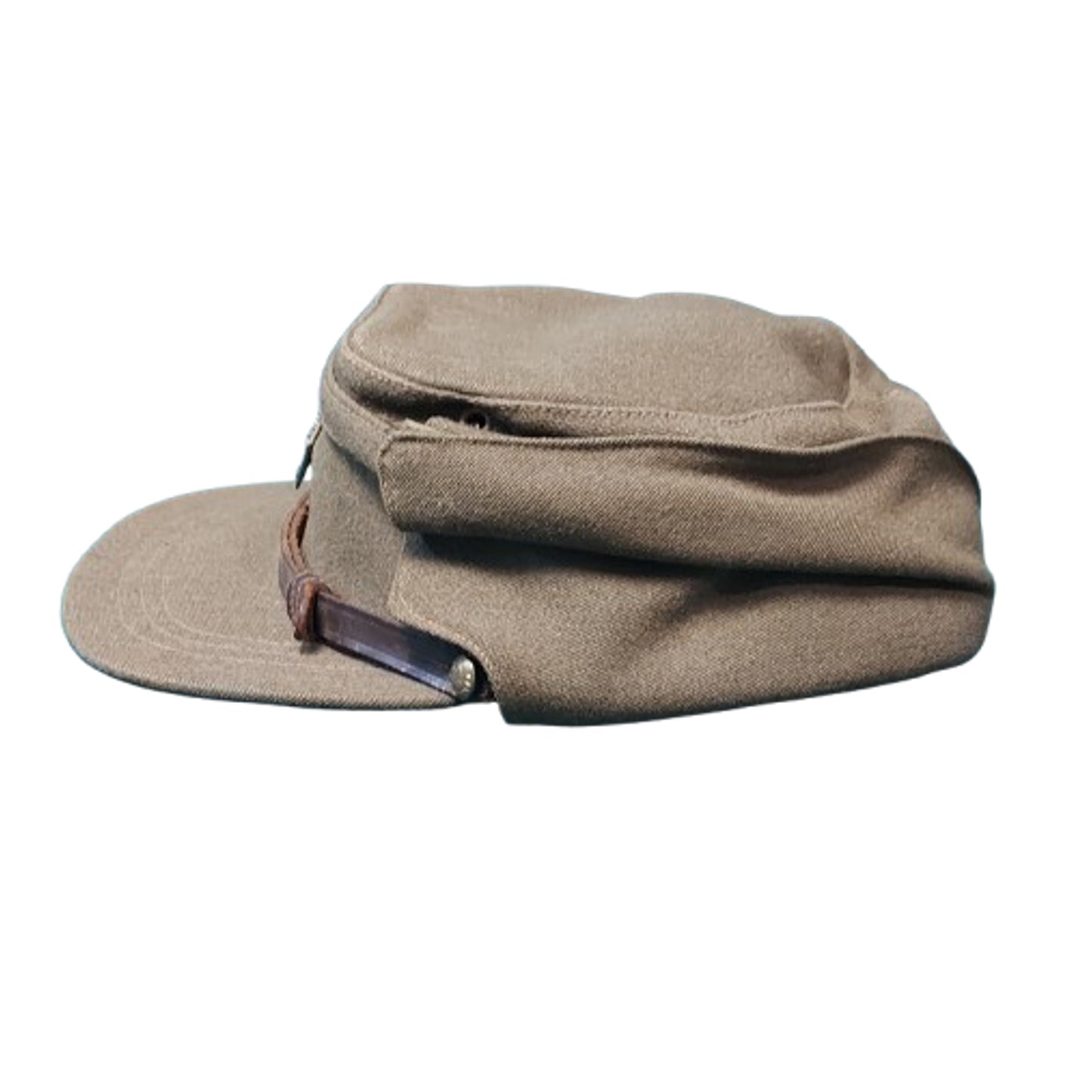 WW2 Canadian Women's Army Corps CWAC Visor Cap With Badge
