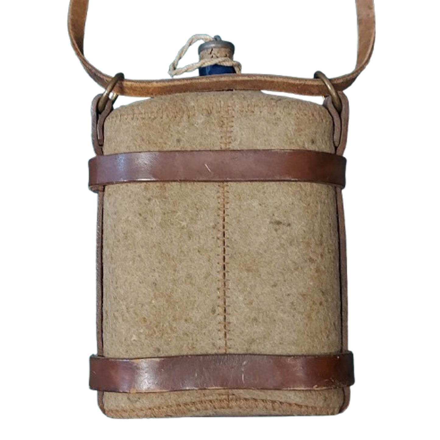WW1 Canadian CEF Named Dismounted Canteen With Carrier And Cup