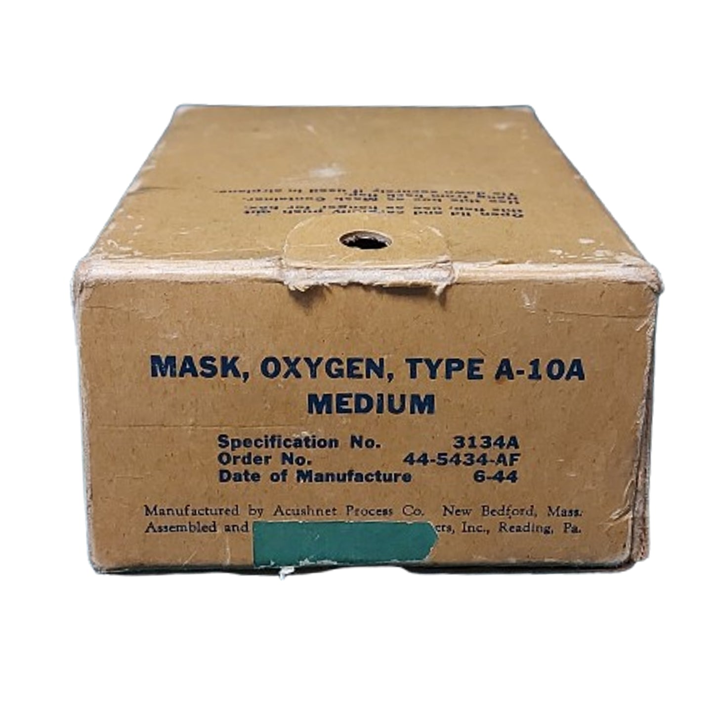 WW2 United States Air Force  USAAF  A-10A Oxygen Mask In Box Of Issue