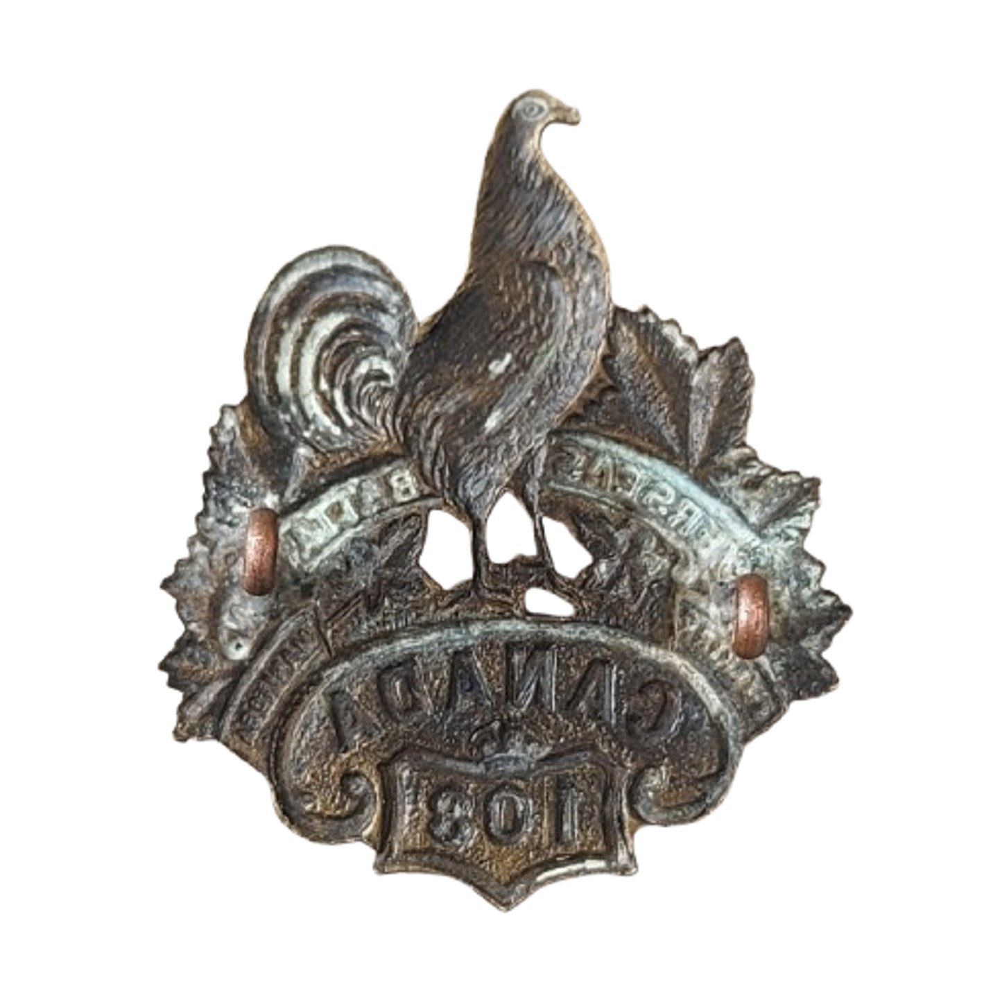 WW1 Canadian CEF 108th Battalion Cap Badge Selkirk Manitoba