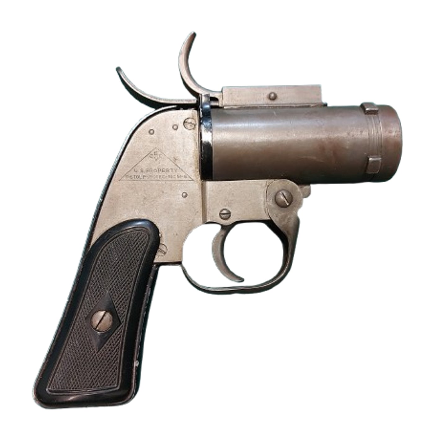 WW2 United States M8 Pyrotechnic 37mm Signal Flare Pistol With Holster