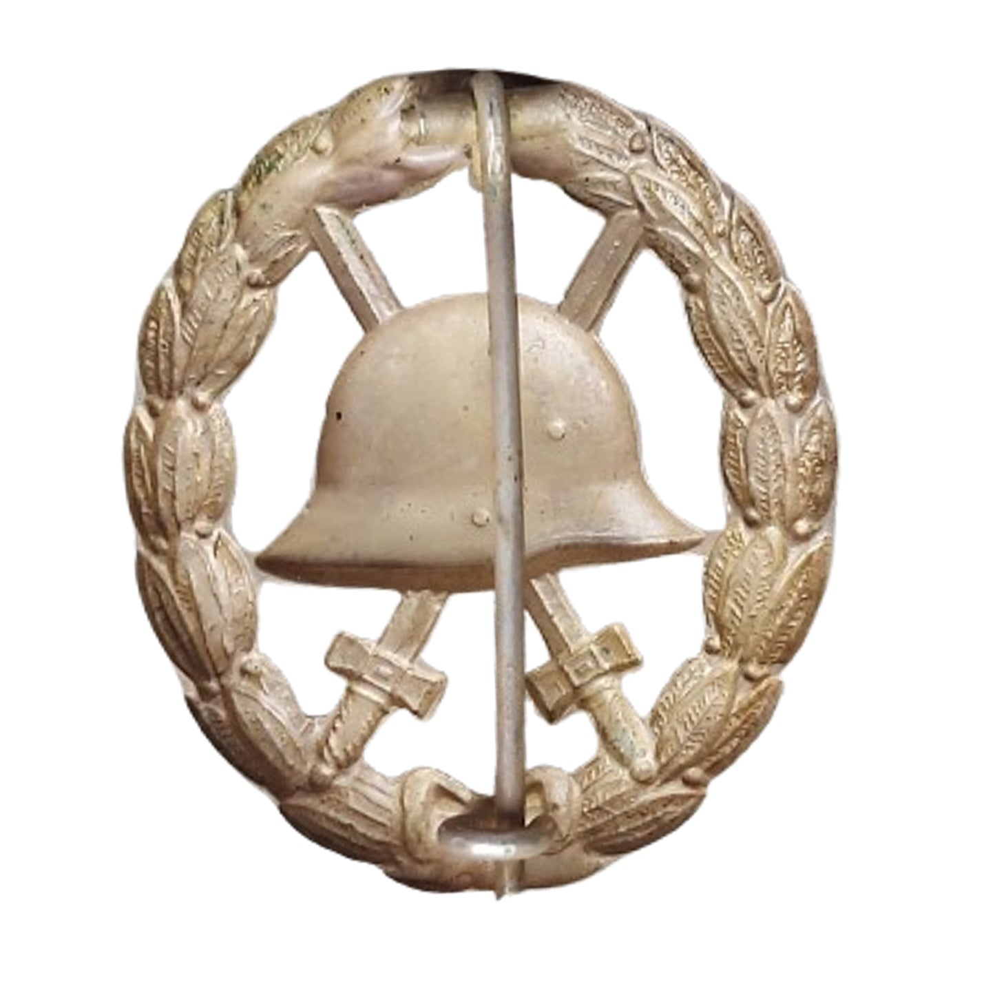 WW1 German Silver Wound Badge With Document