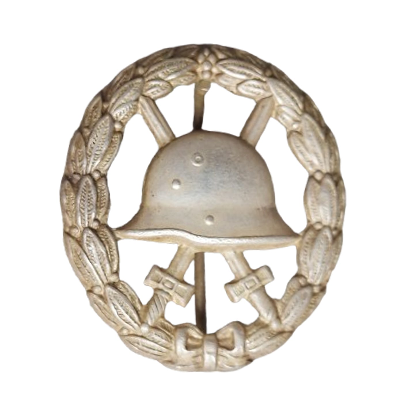 WW1 German Silver Wound Badge With Document