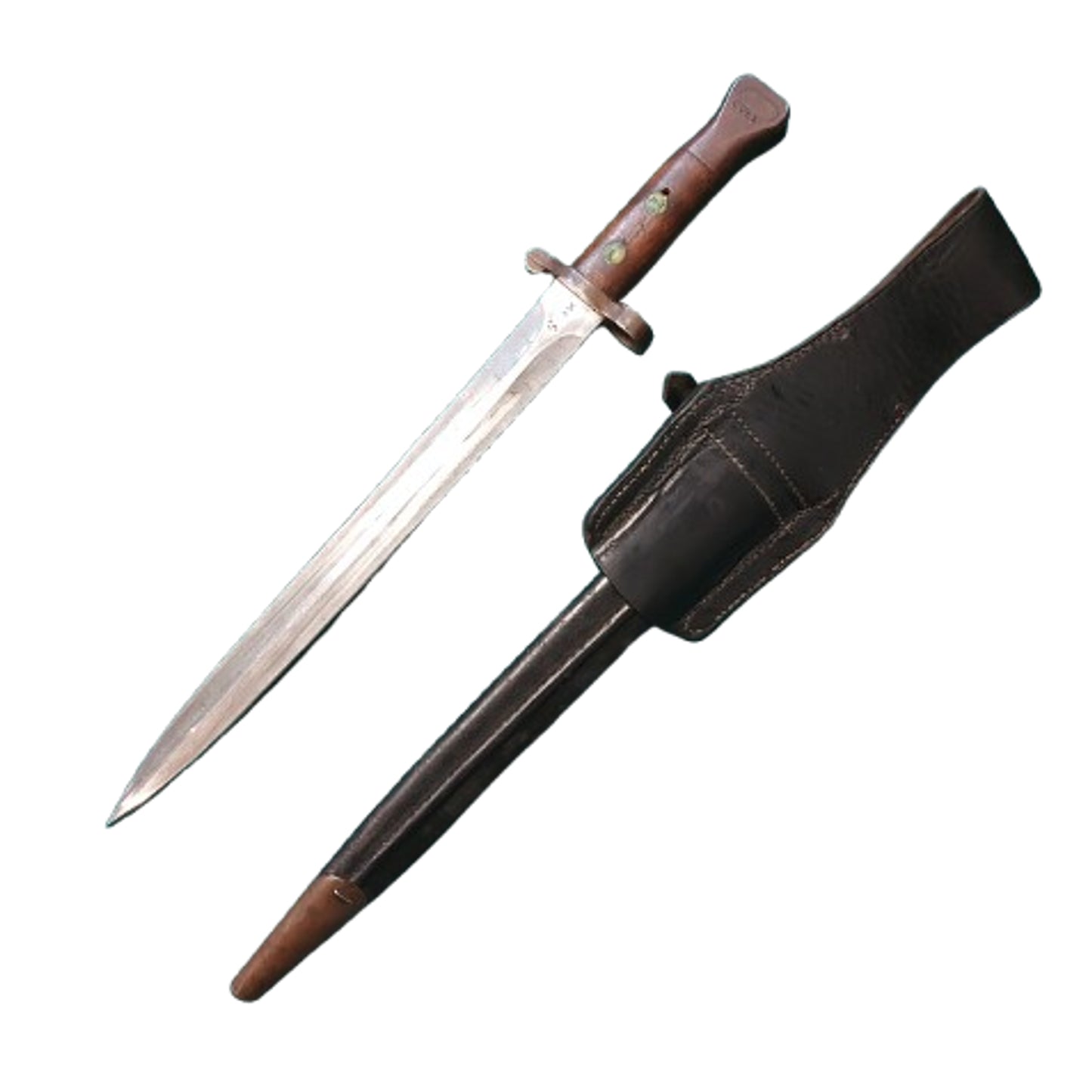 Pre-WW1 British Lee Metford Bayonet With Matching Scabbard and Frog