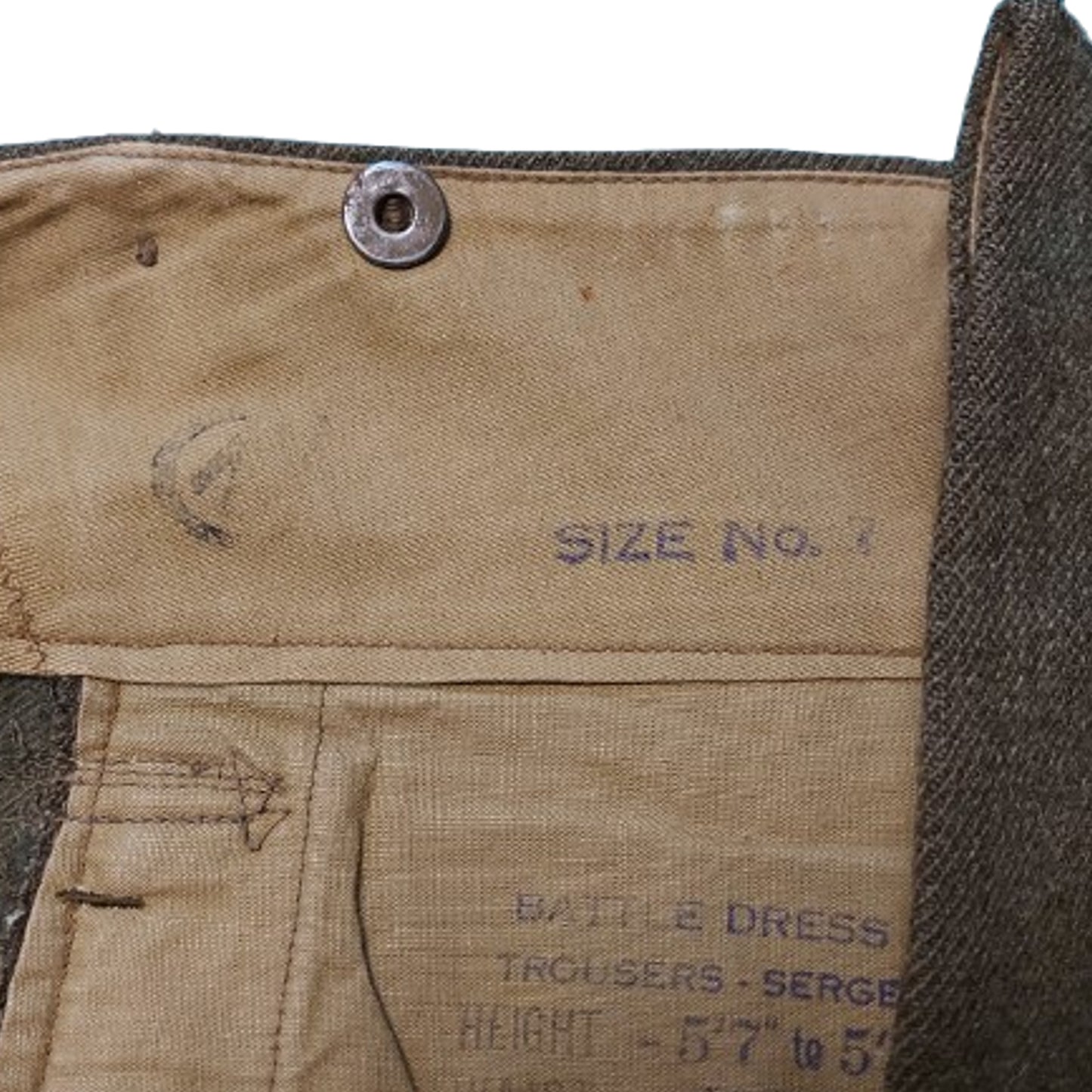 WW2 Canadian BD Battle Dress Trousers 1944 Size 7