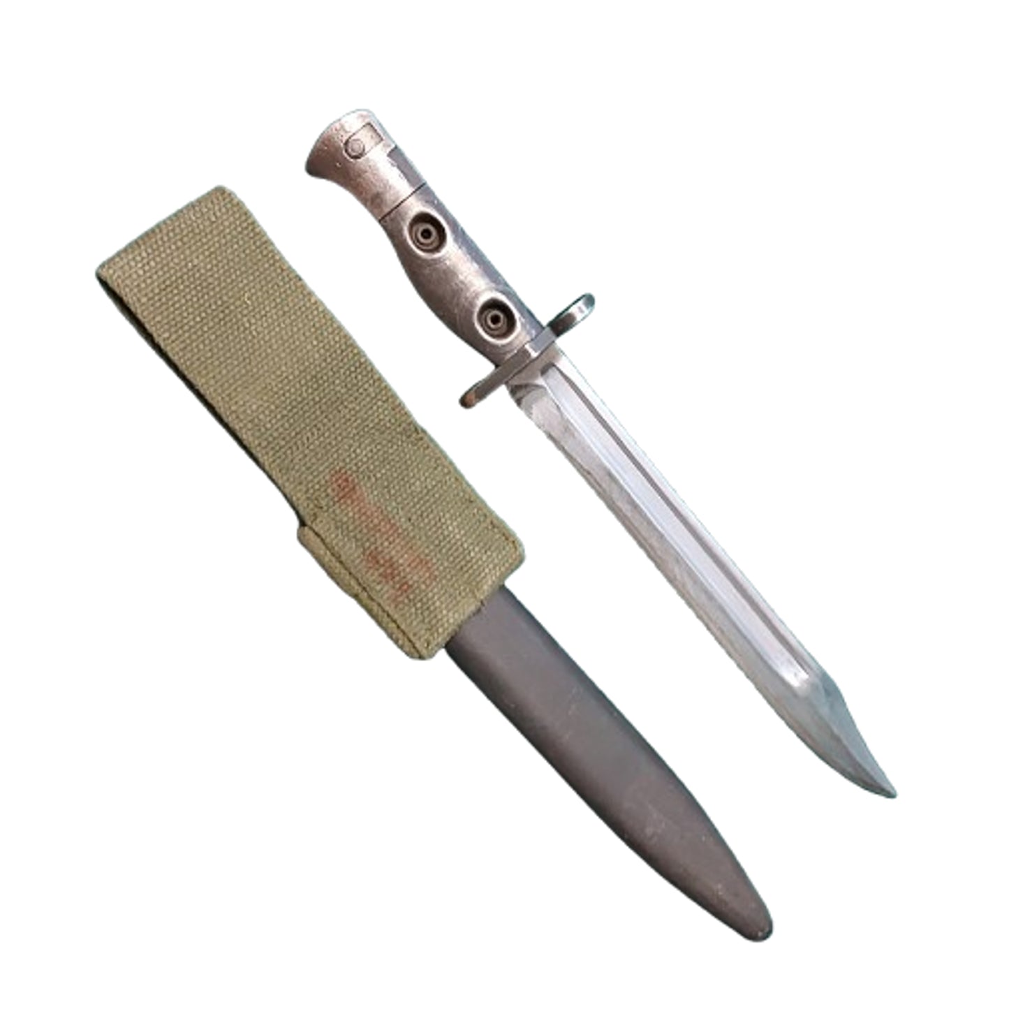 Post-WW2 Canadian FN C1 Bayonet With Scabbard And Frog 1959