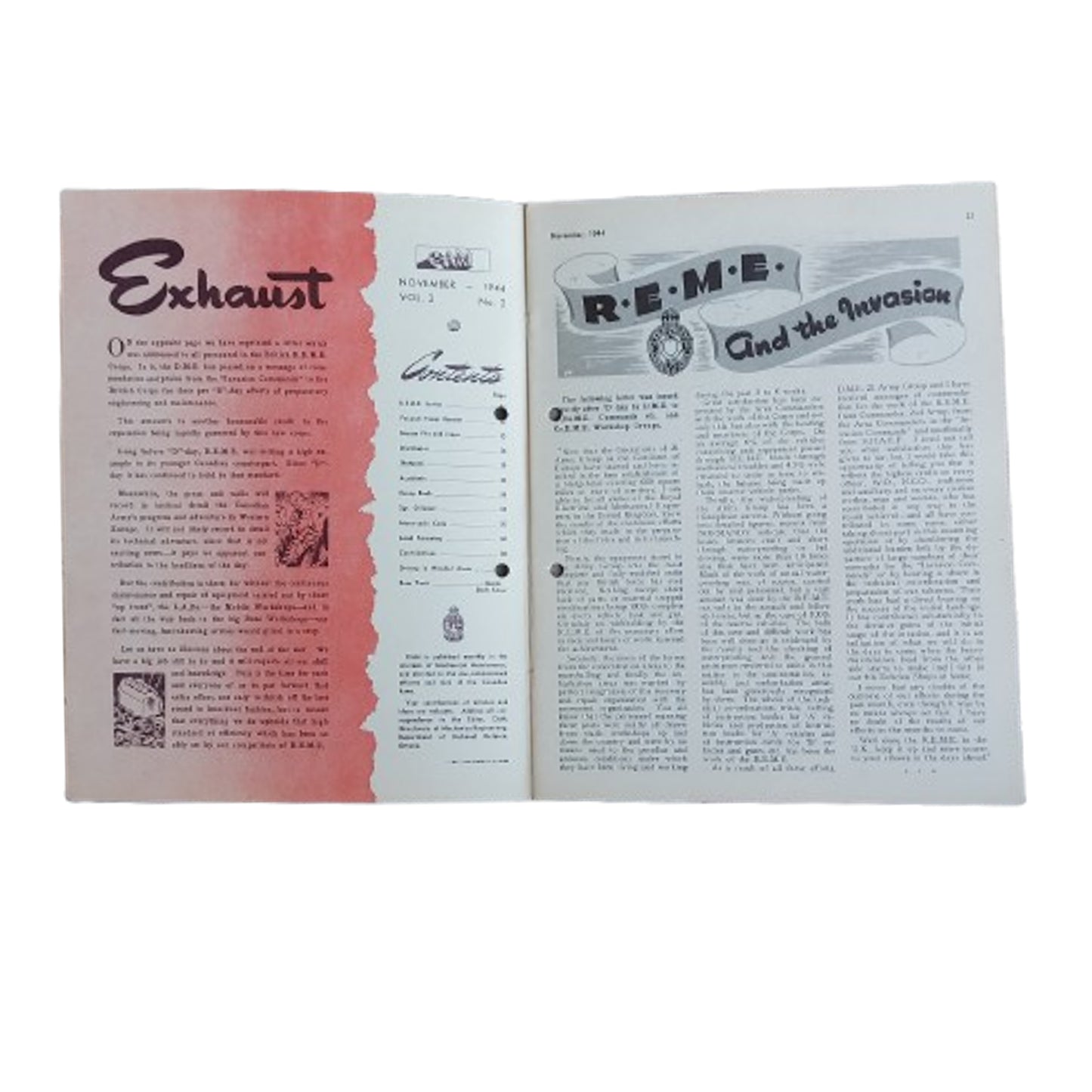 WW2 Canadian Armour Motor Magazine November 1944  Internment Camp 130