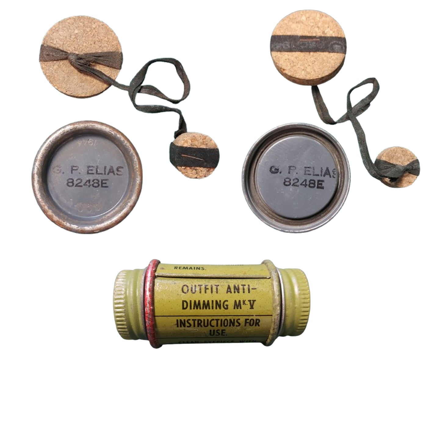 WW2 Canadian Named No.4 Mk.II Light Anti-Gas Respirator Set In Carrier Regiment De La Chaudiere