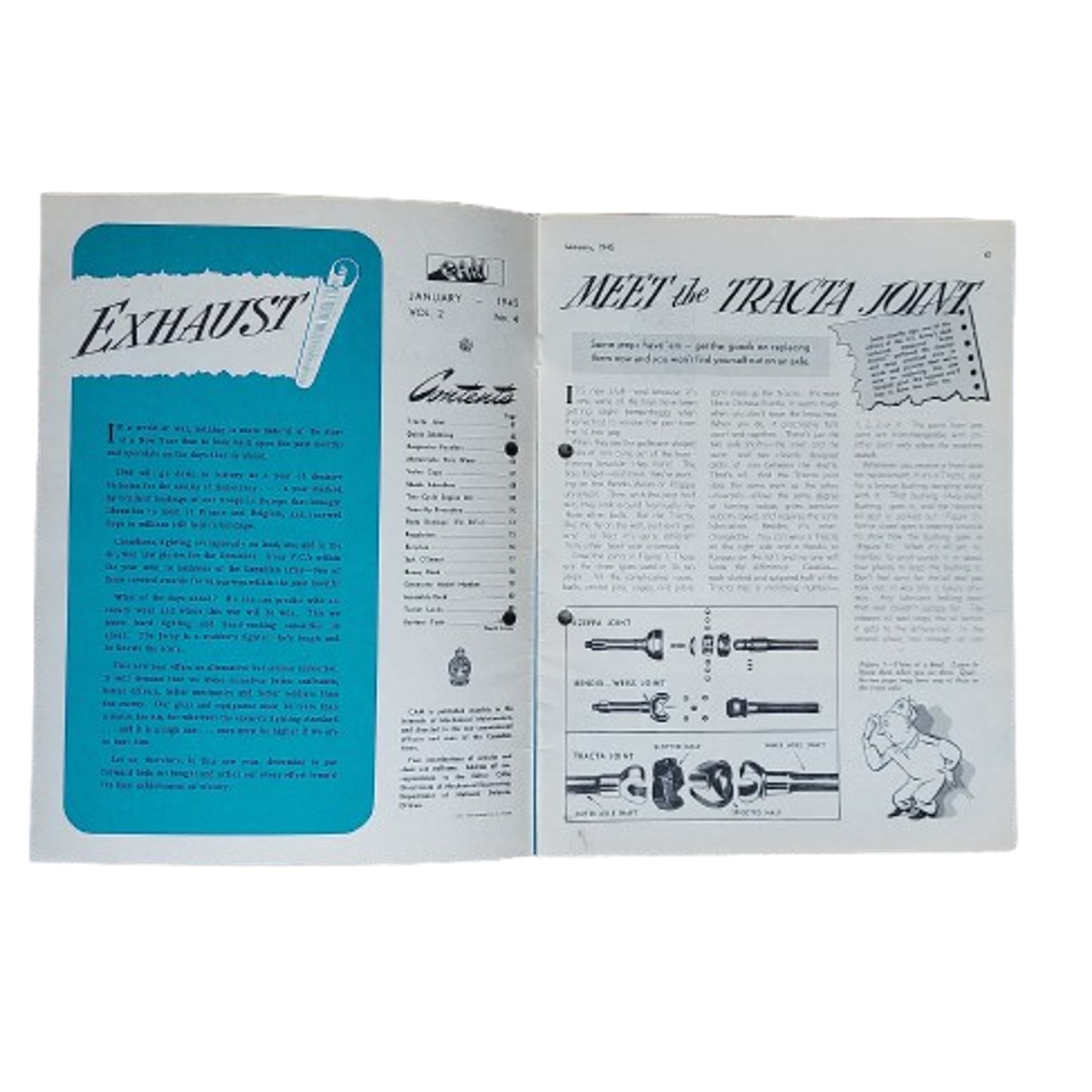 WW2 Canadian Armour Motor Magazine January 1945