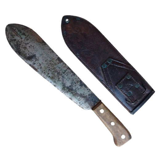 WW2 United States Marine Corps USMC Bolo Knife In Scabbard 1943
