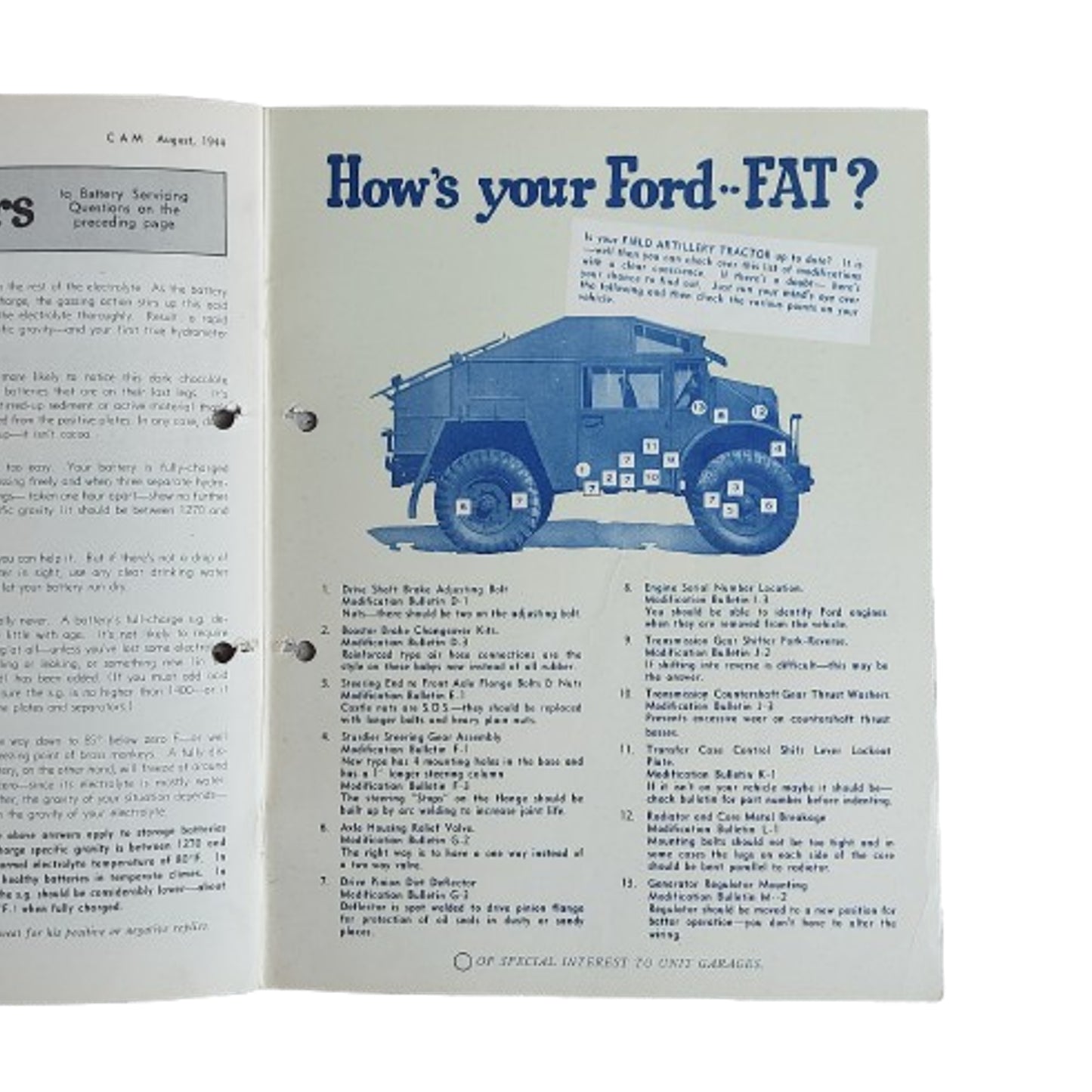 WW2 Canadian Armour Motor Magazine August 1944