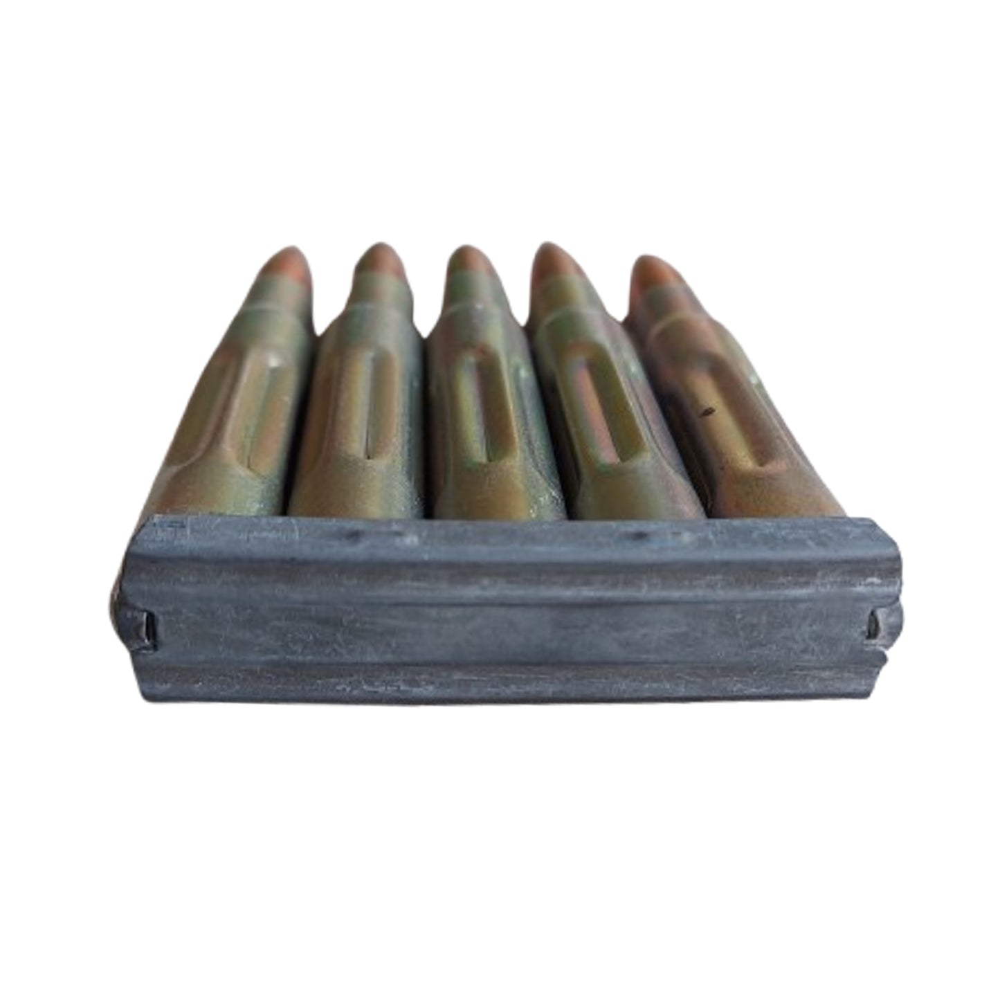 WW1 United States Army Inert 30-06 Cartridges On Stripper Clip