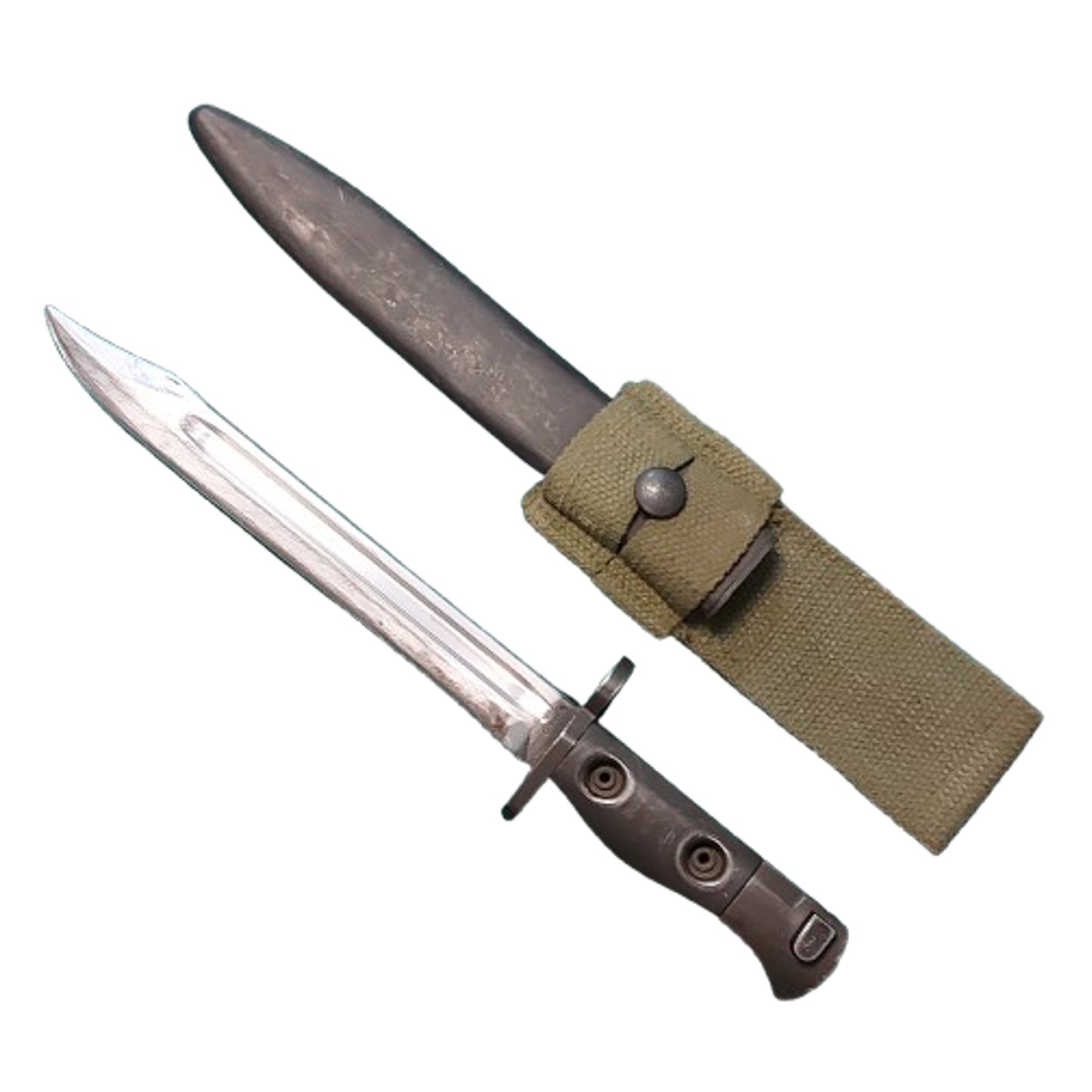 Post-WW2 Canadian FN C1 Bayonet With Scabbard And Frog 1959