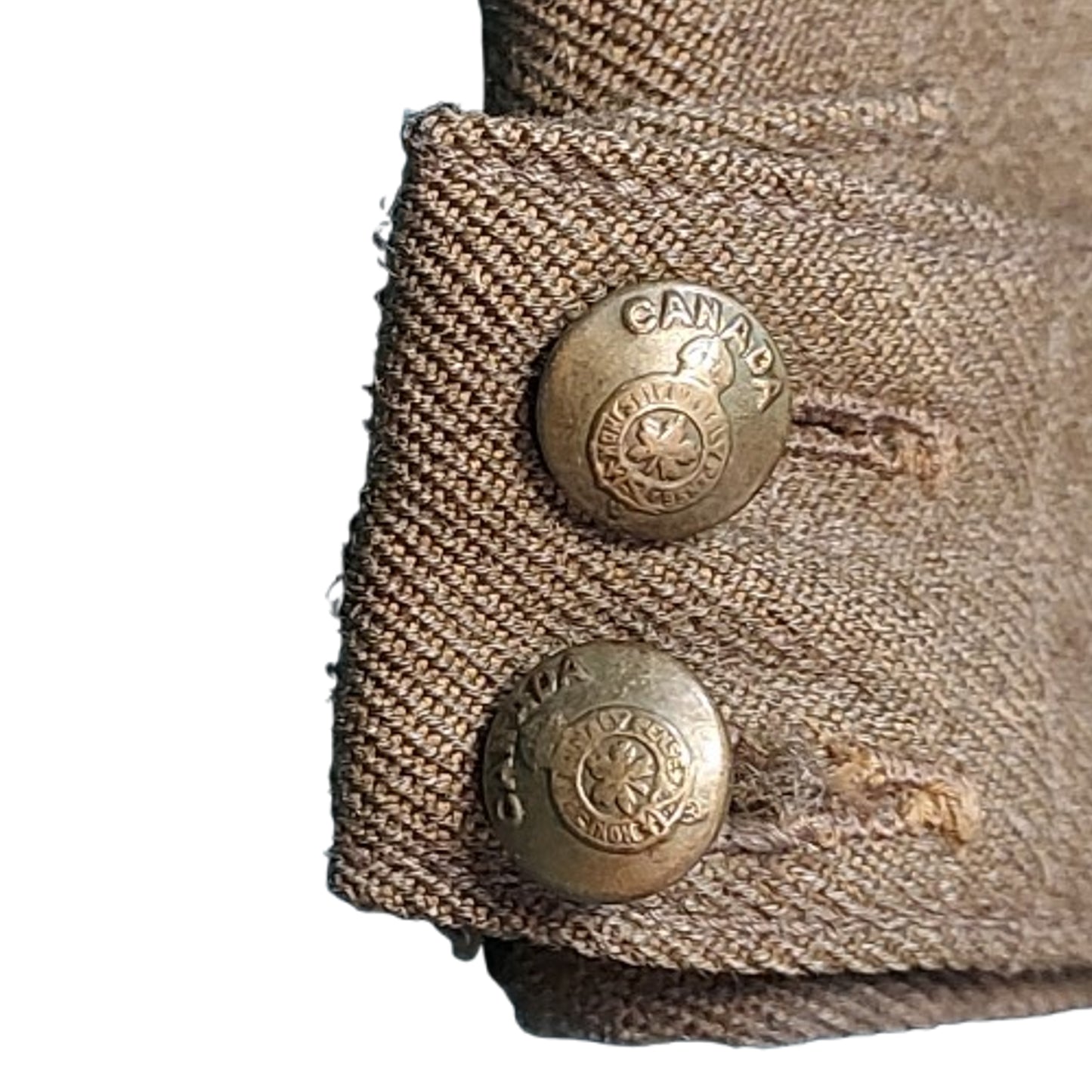 WW2 Canadian Named RCOC Wedge Cap With Badge 1942