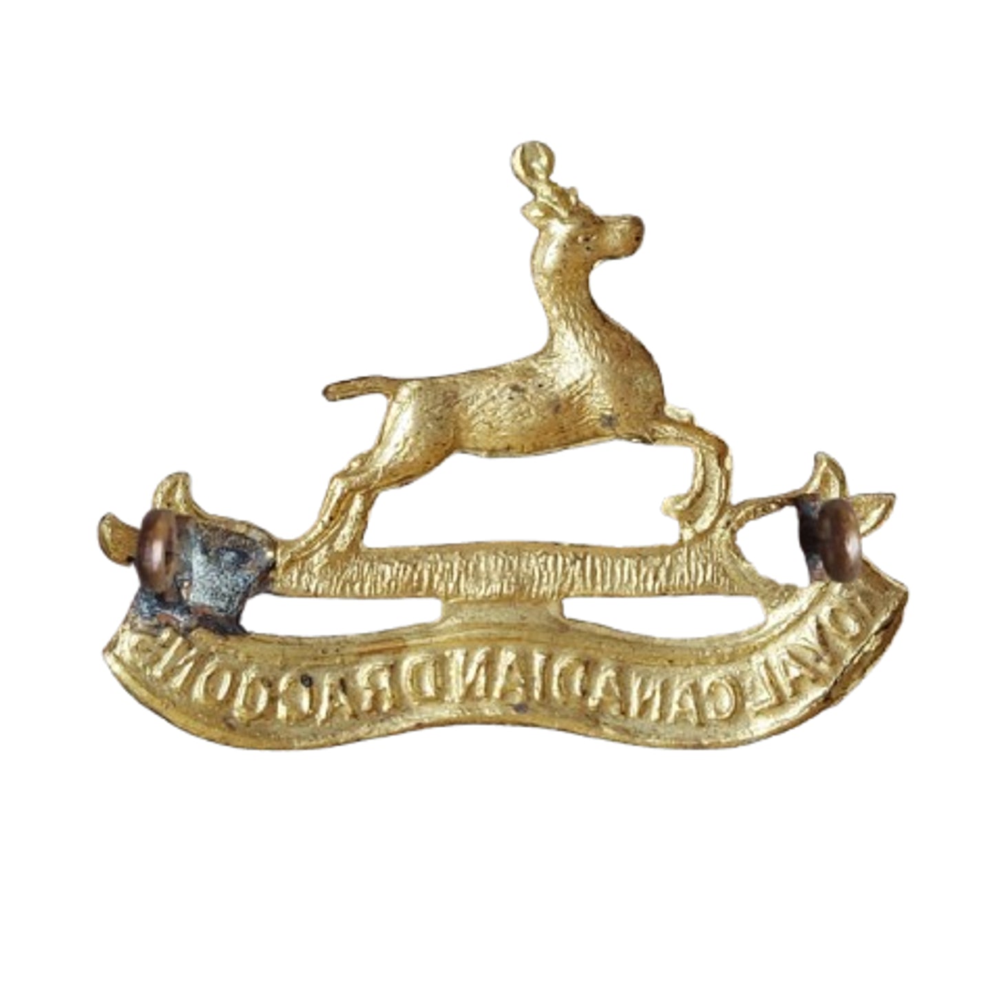 WW2 Canadian RCD Royal Canadian Dragoons Cap Badge