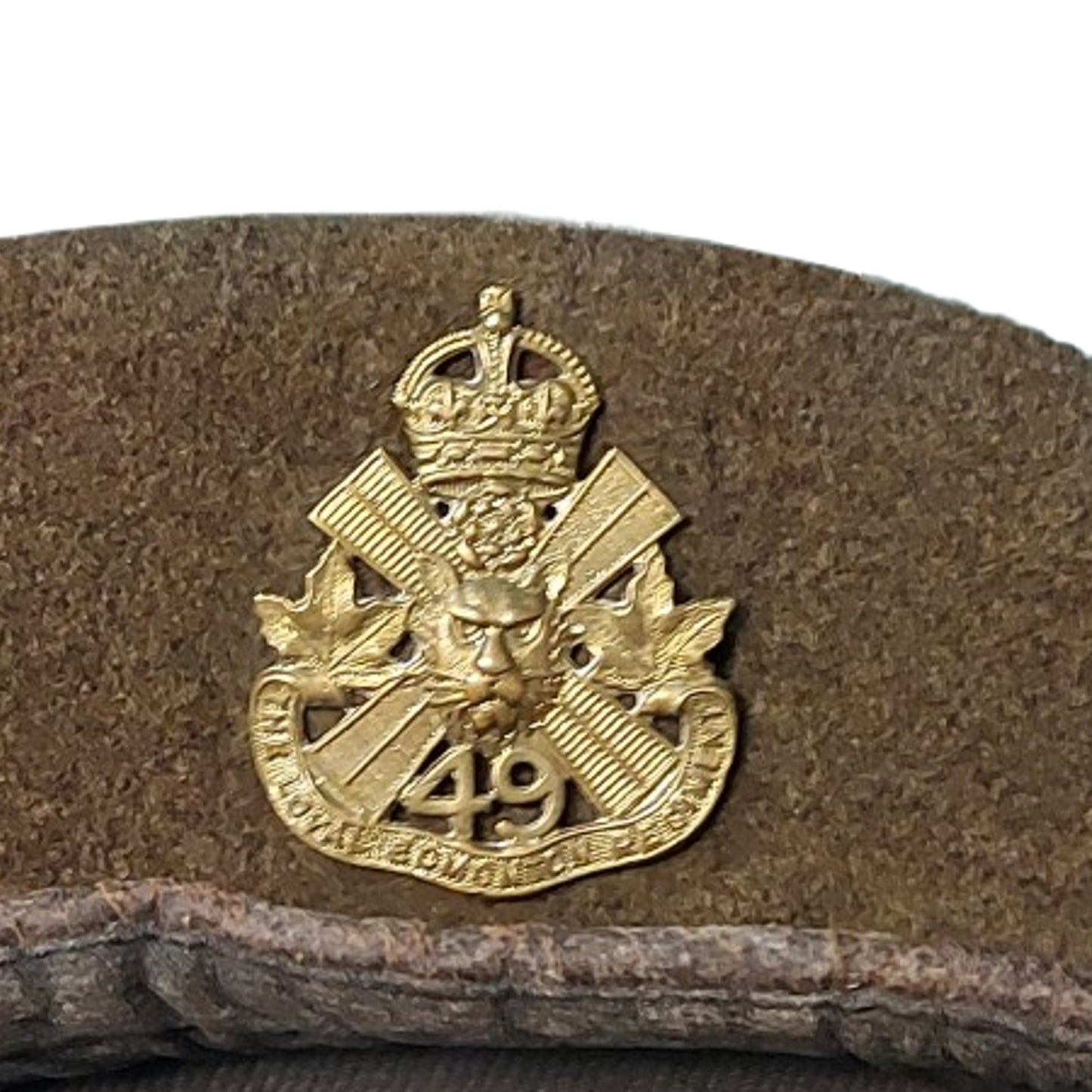 WW2 Canadian The Loyal Edmonton Regiment Beret 1944 Size 7 3/4