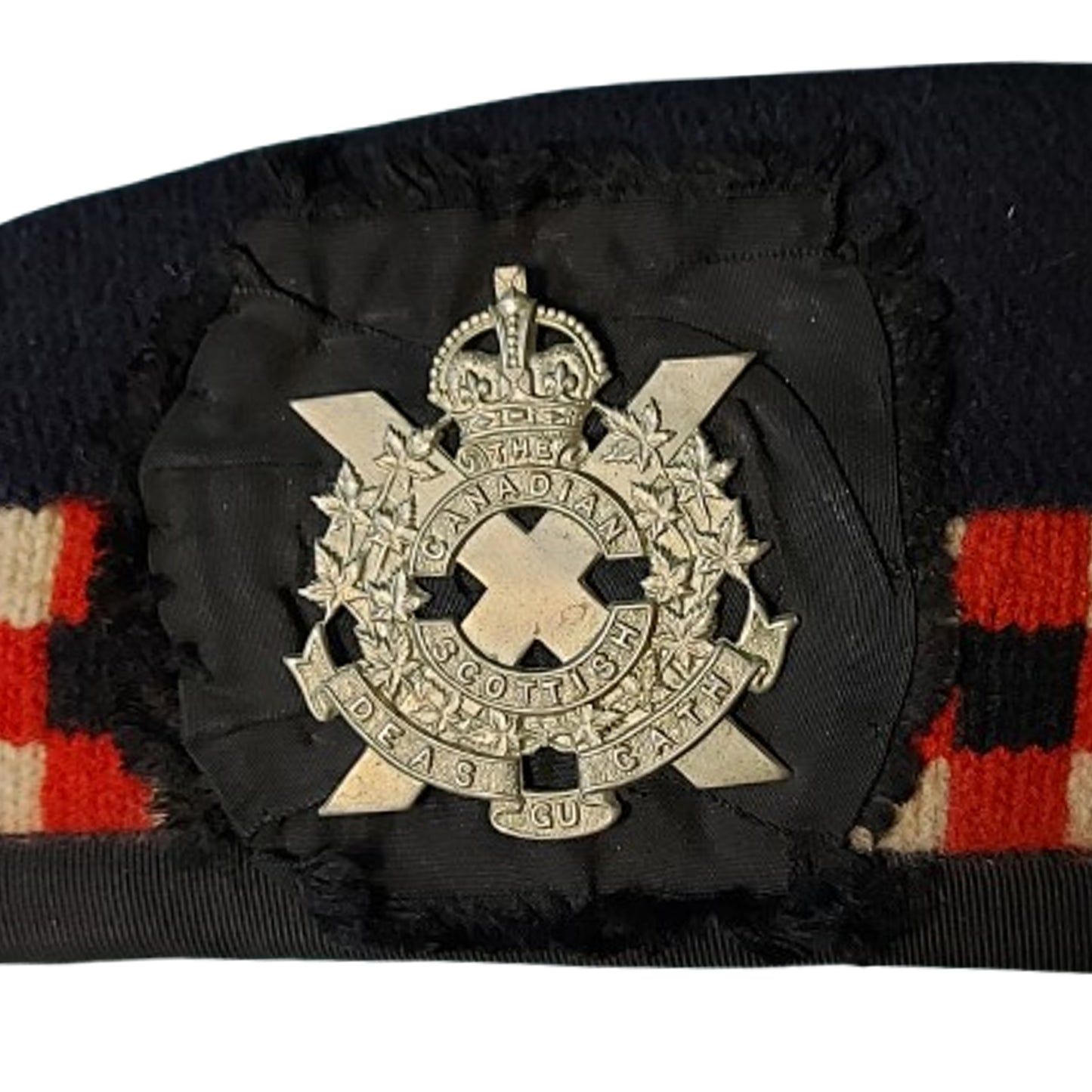 WW2 Canadian Scottish Glengarry With Badge