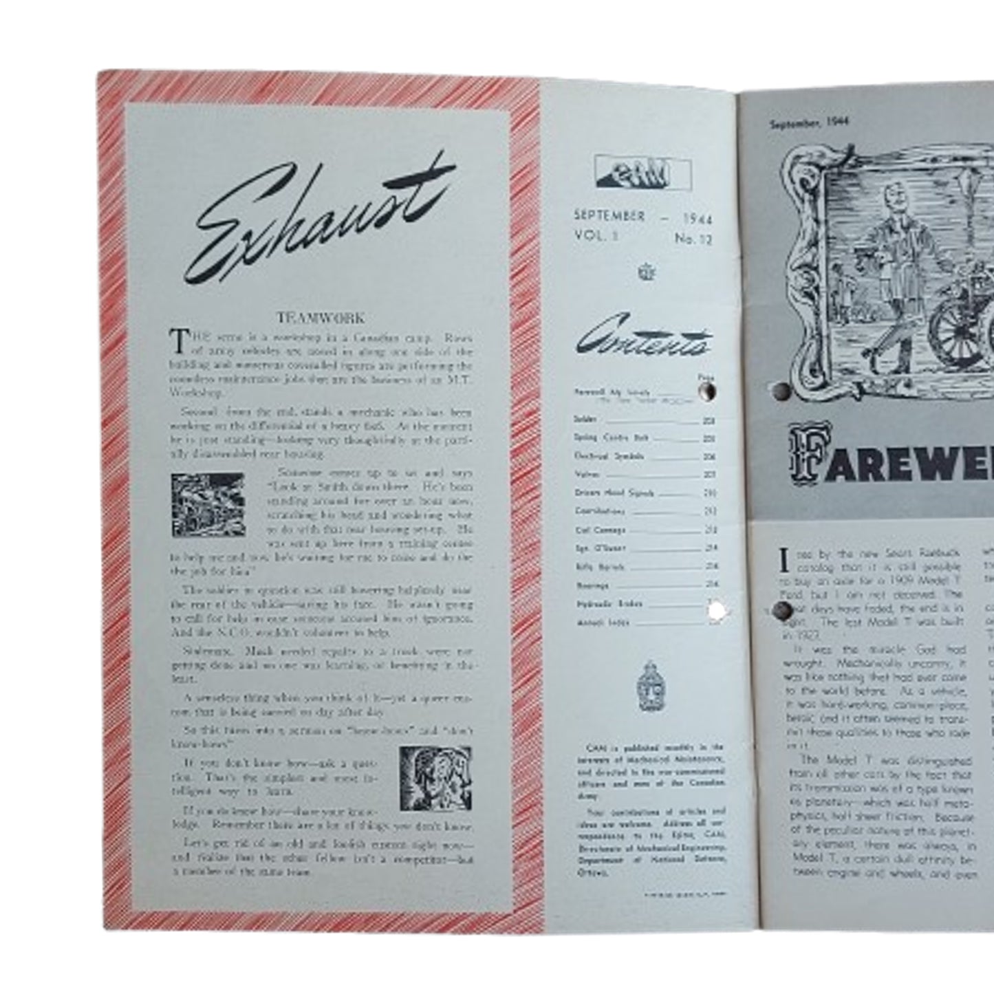 WW2 Canadian Armour Motor Magazine September 1944