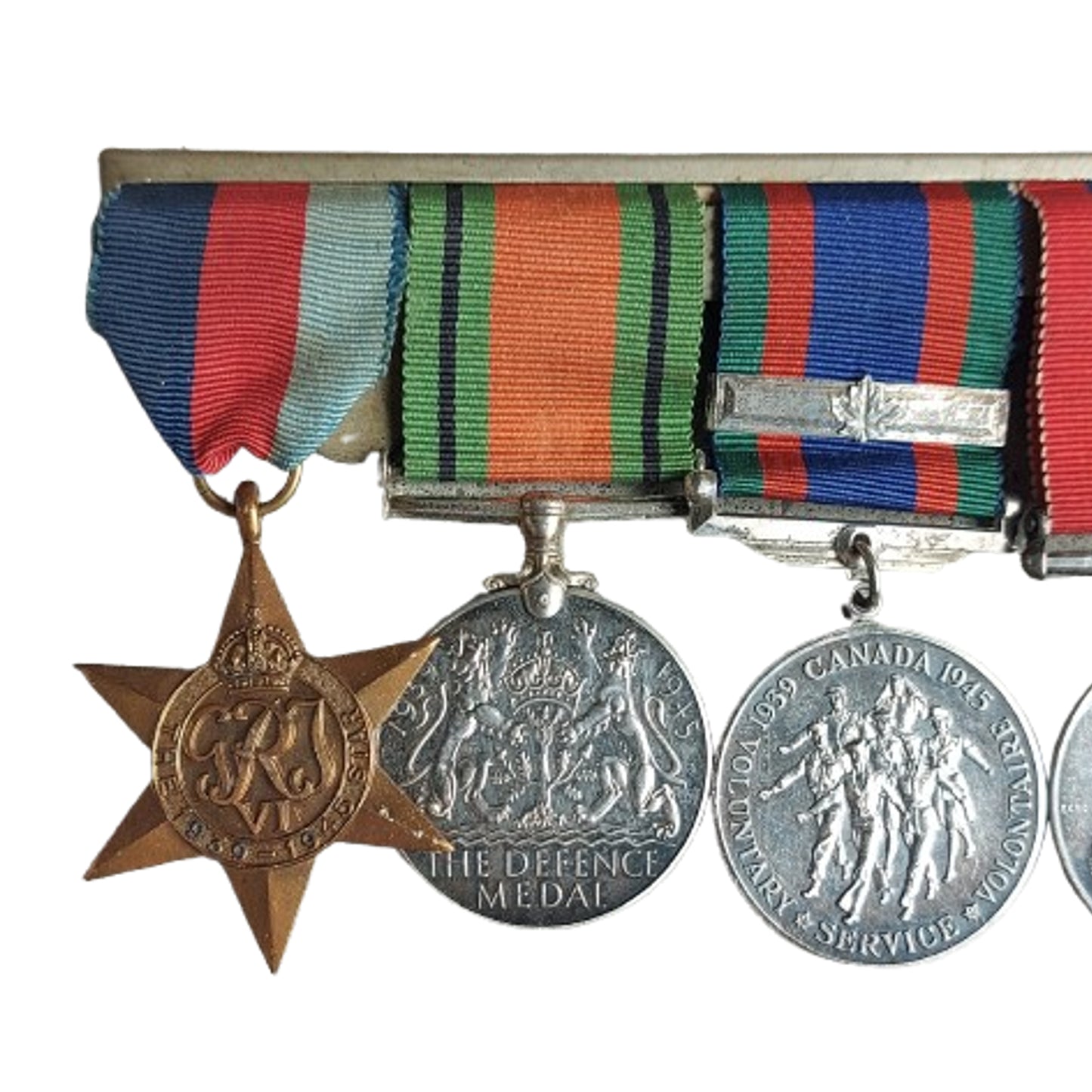 WW2 Canadian Army Oversea Service Medal Set