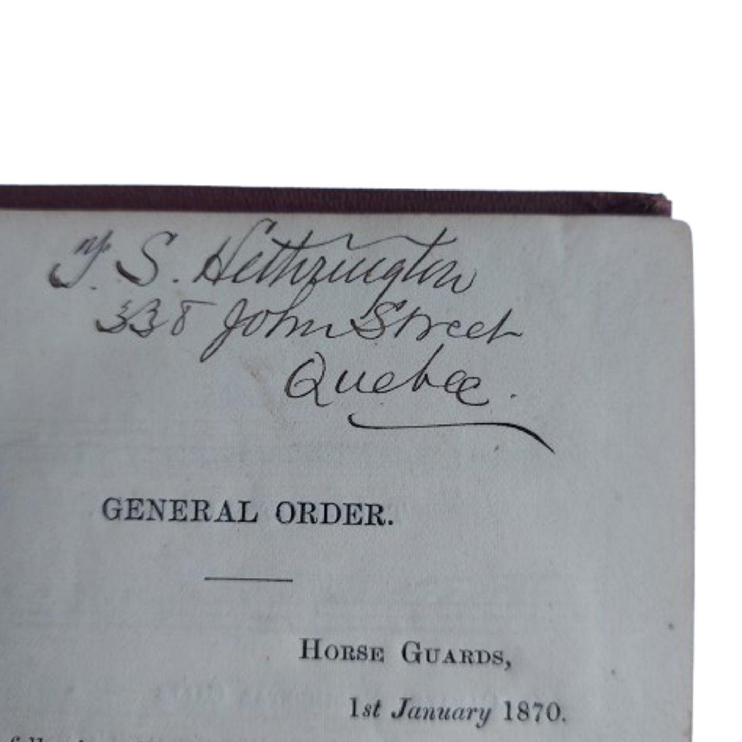 Trumpet And Bugle Sounds And Mounter Services For Garrison Artillery Book 1870