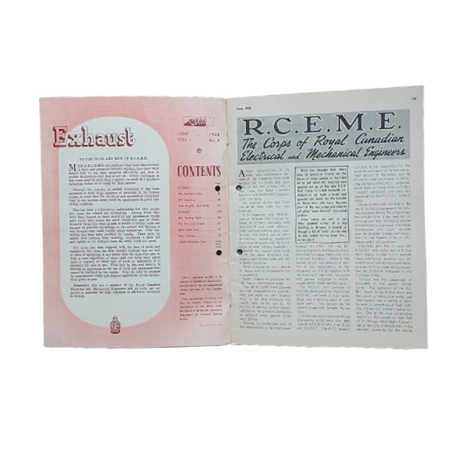 WW2 Canadian Armour Motor Magazine June 1944 RCEME Issue