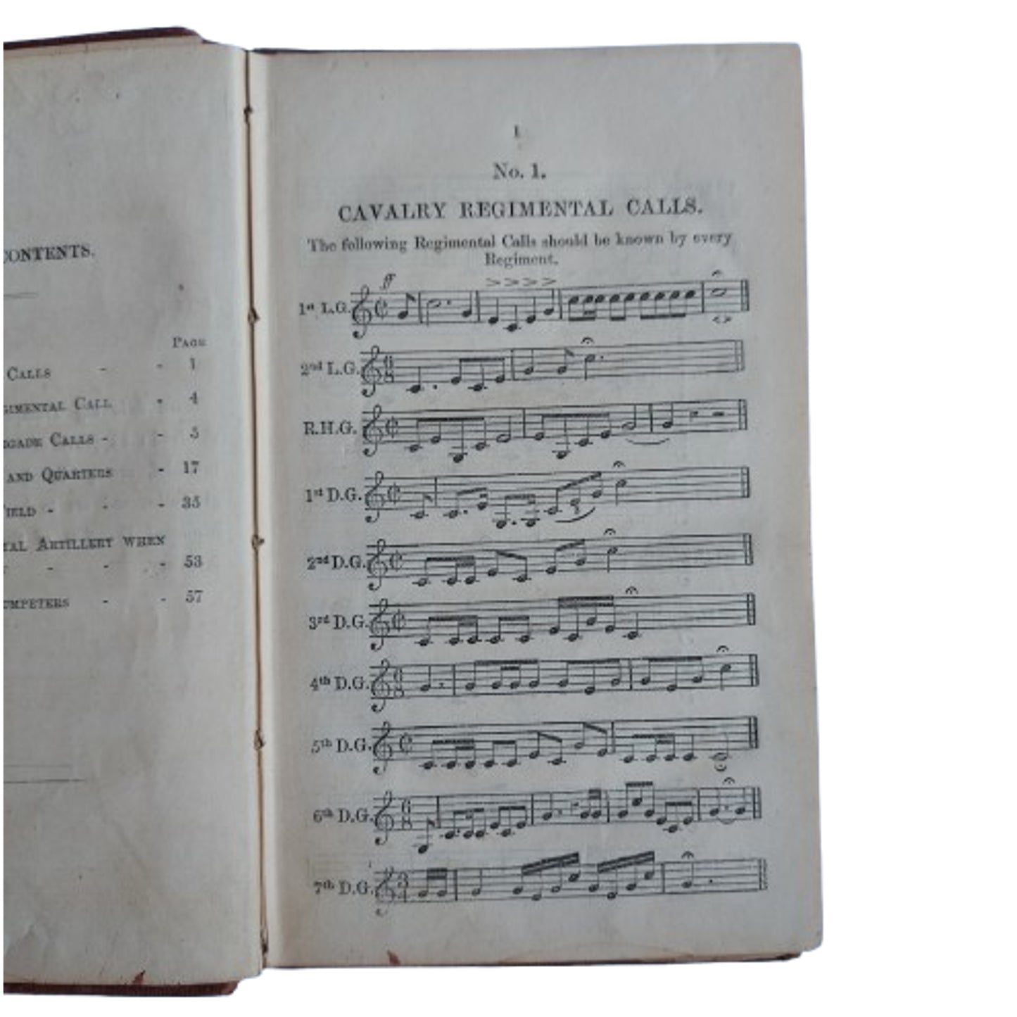 Trumpet And Bugle Sounds And Mounter Services For Garrison Artillery Book 1870