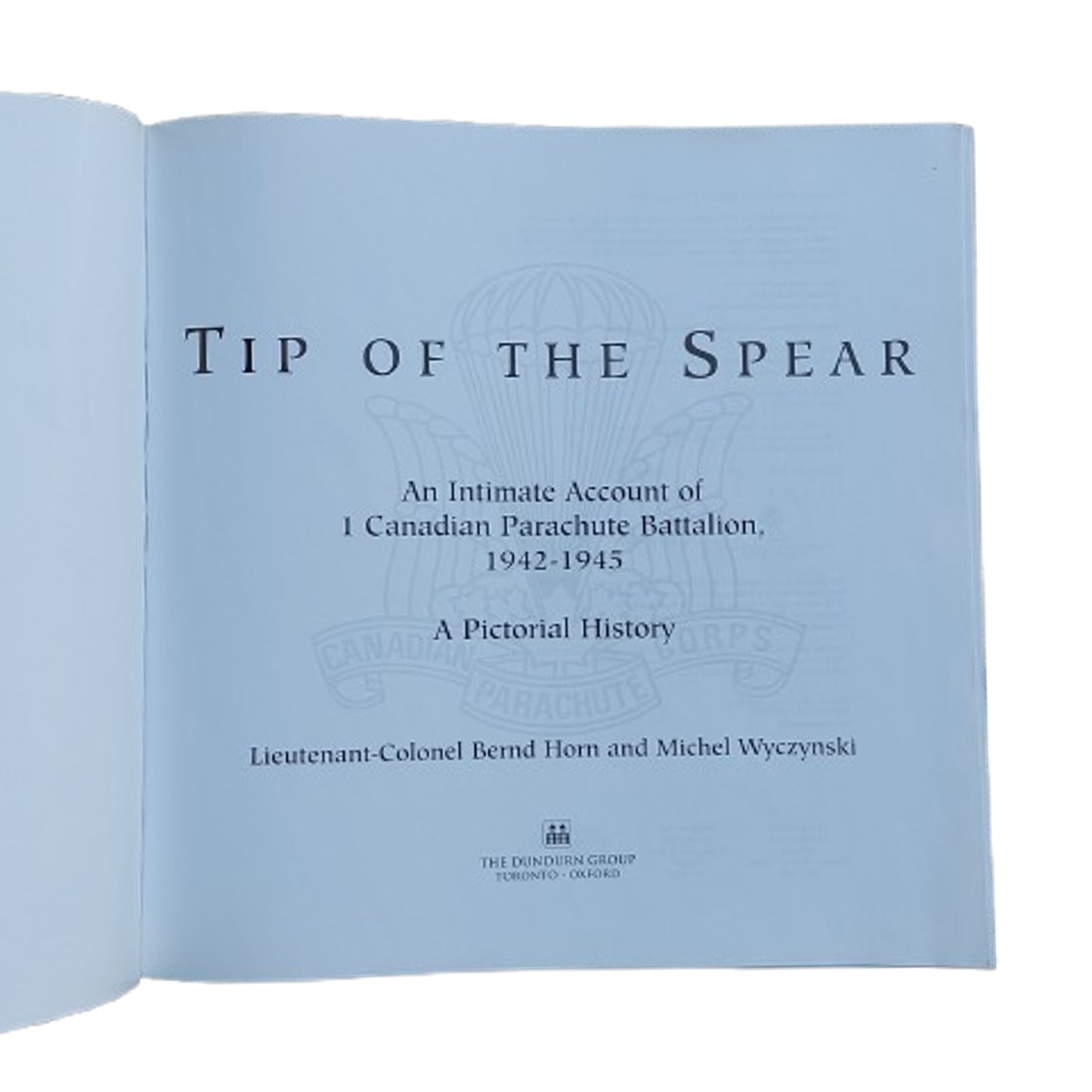 Book Tip of the Spear 1st Canadian Parachute Battalion