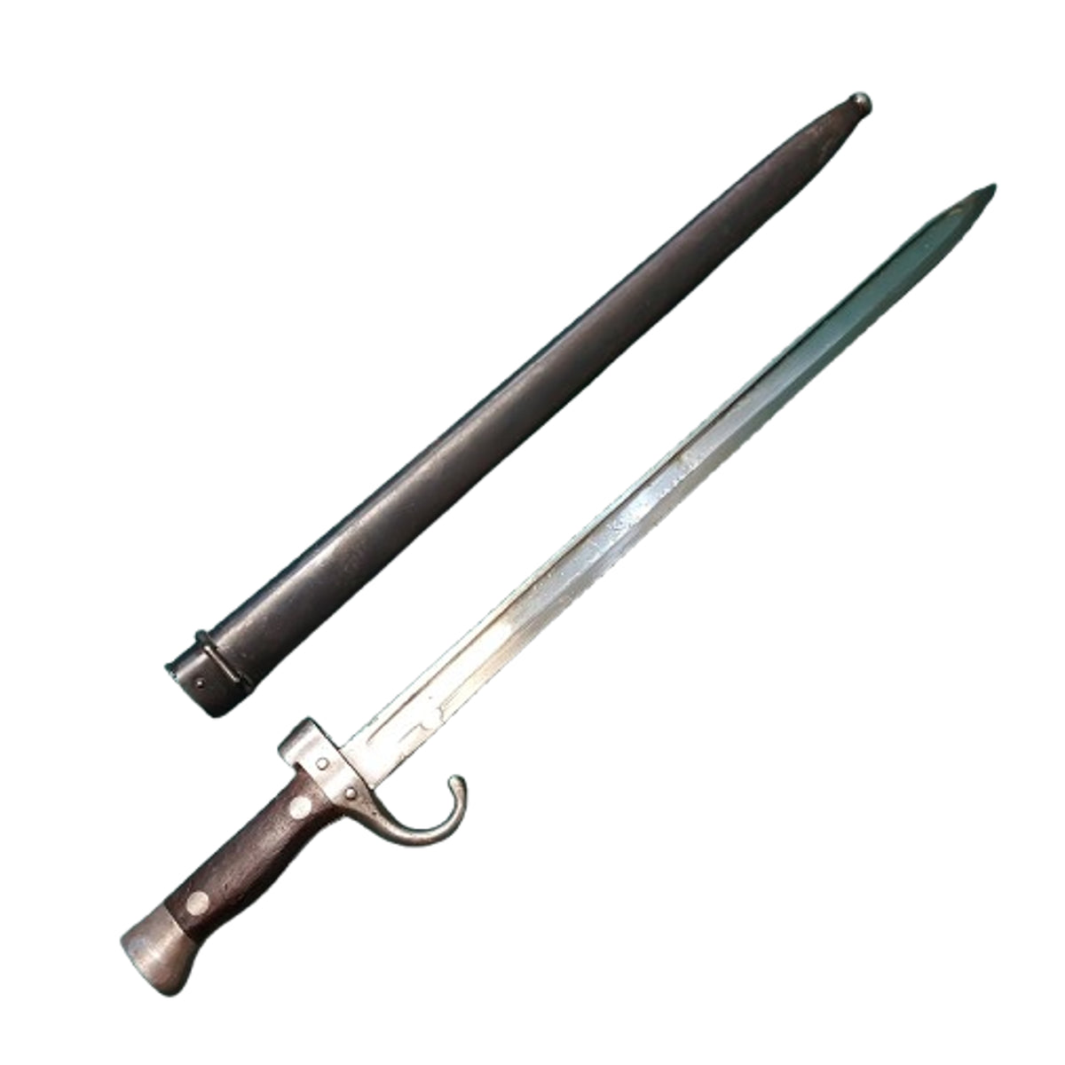 WW1 French M1892 Mannlicher Berthier Lebel Bayonet And Scabbard