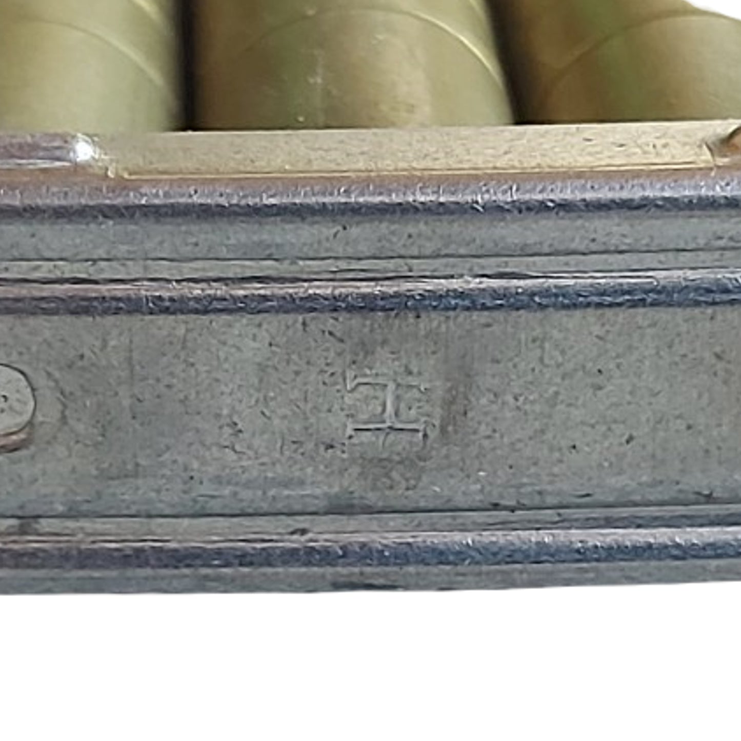 WW2 German Inert 8mm Mauser Wood Training Rounds On Stripper Clips