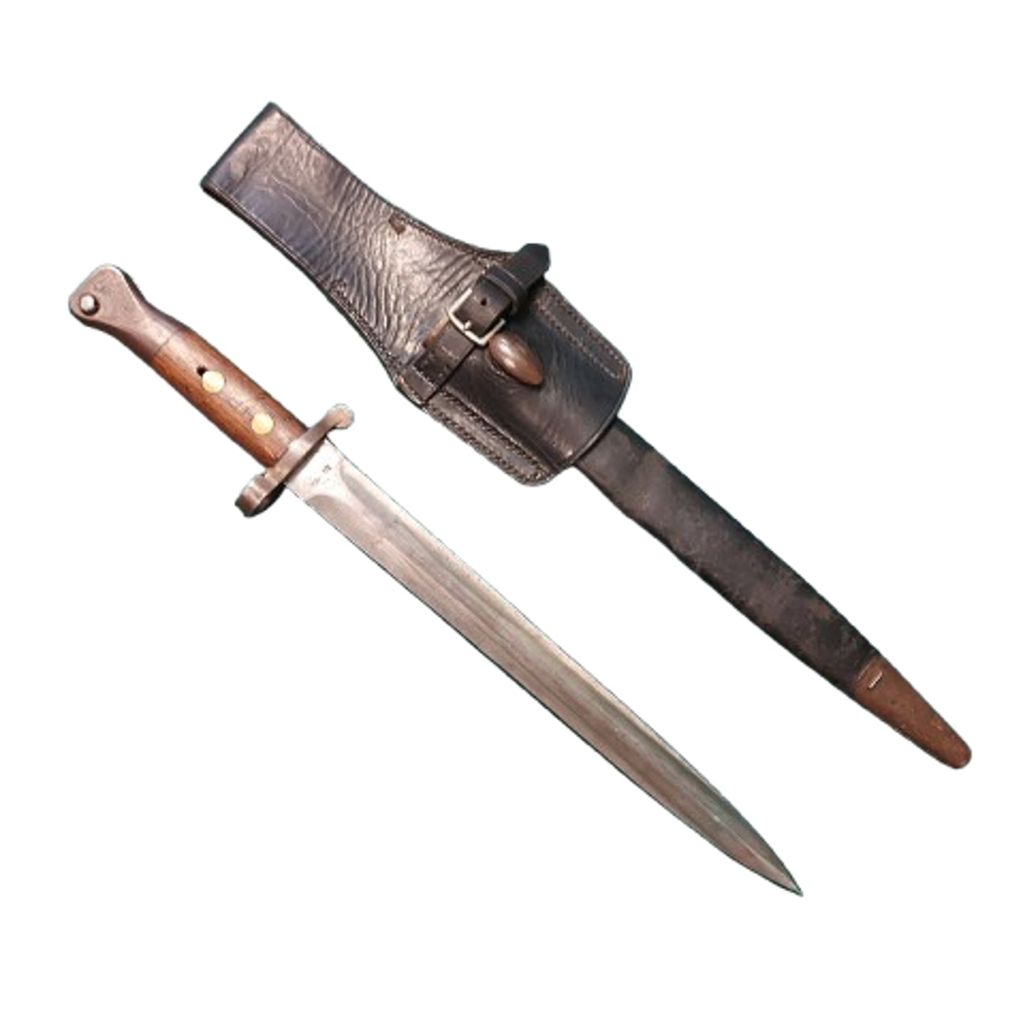 Pre-WW1 British Lee Metford Bayonet With Matching Scabbard and Frog
