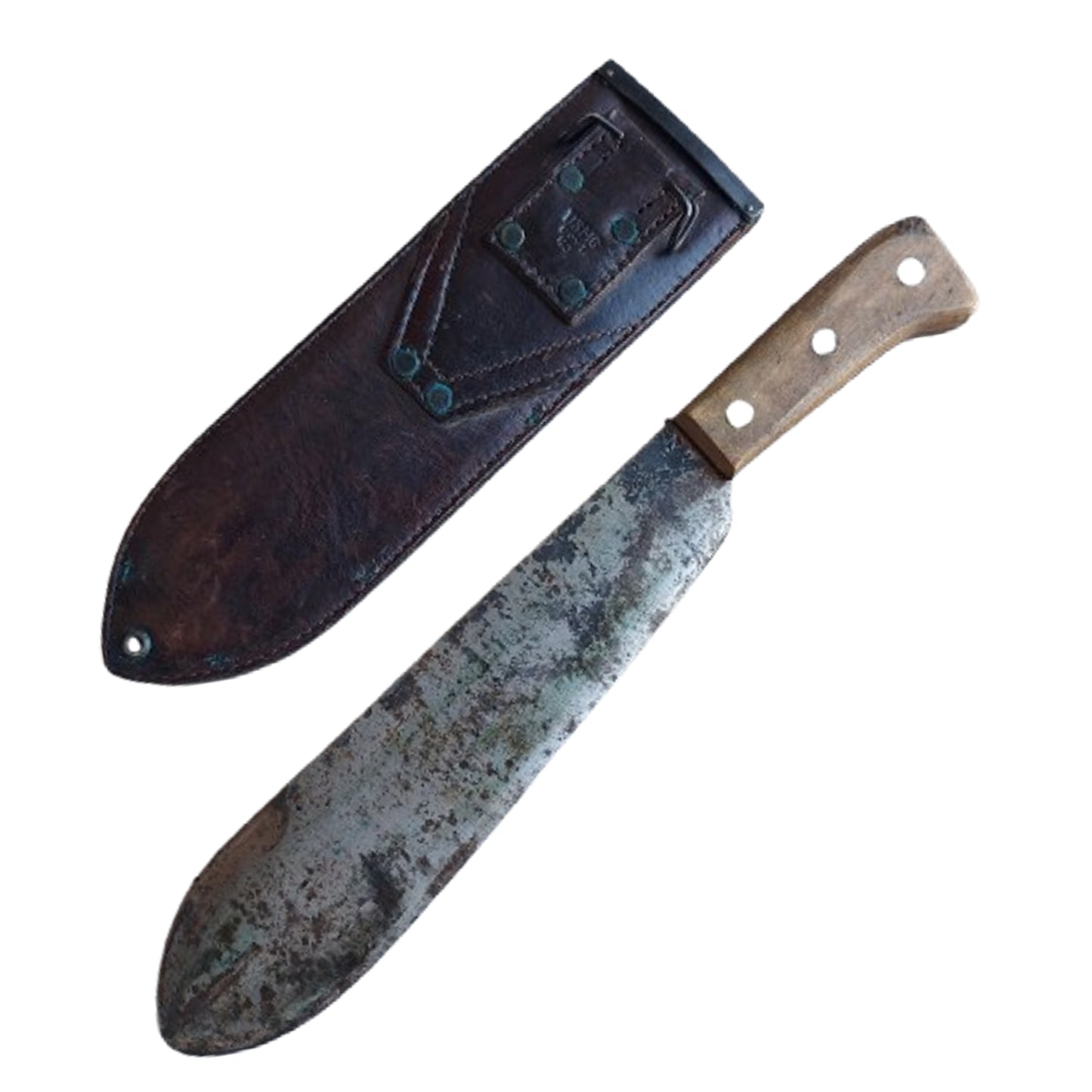 WW2 United States Marine Corps USMC Bolo Knife In Scabbard 1943