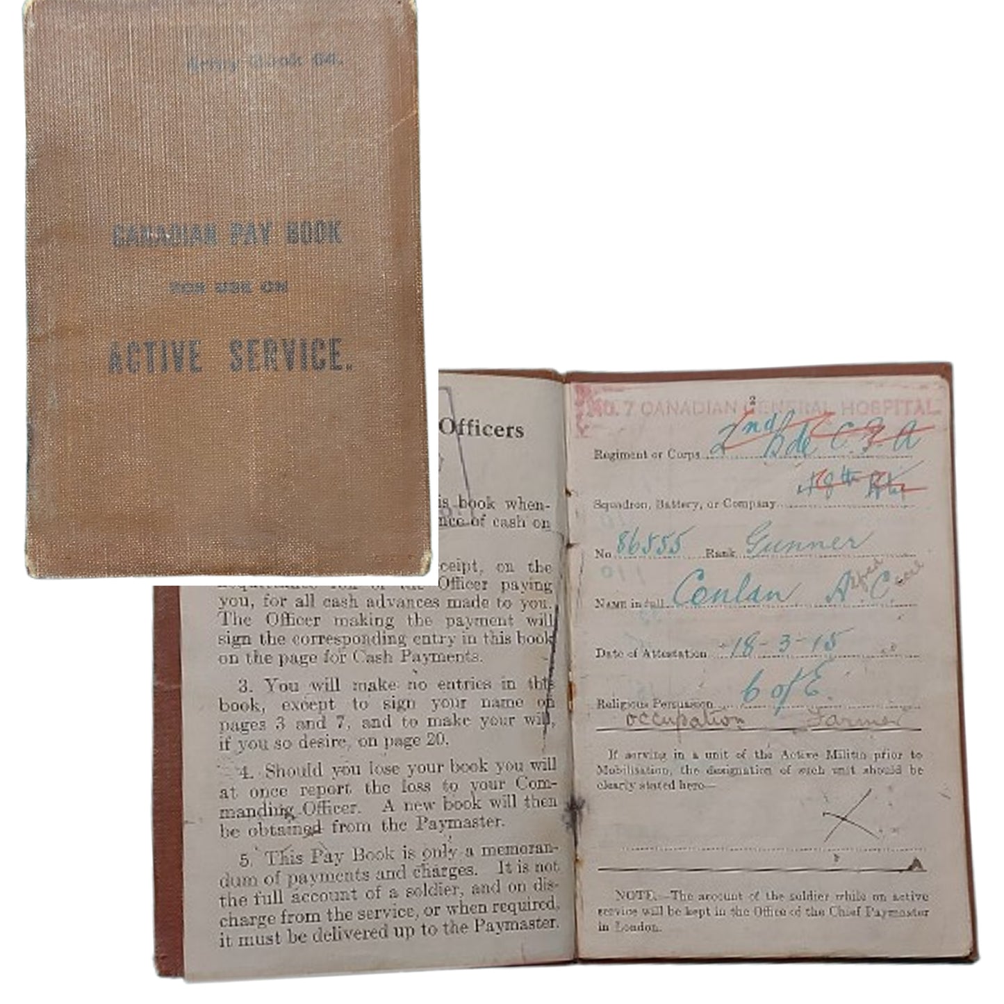 WW1 Canadian CEF Father And Son Medal Pair And Paperwork Grouping CFA