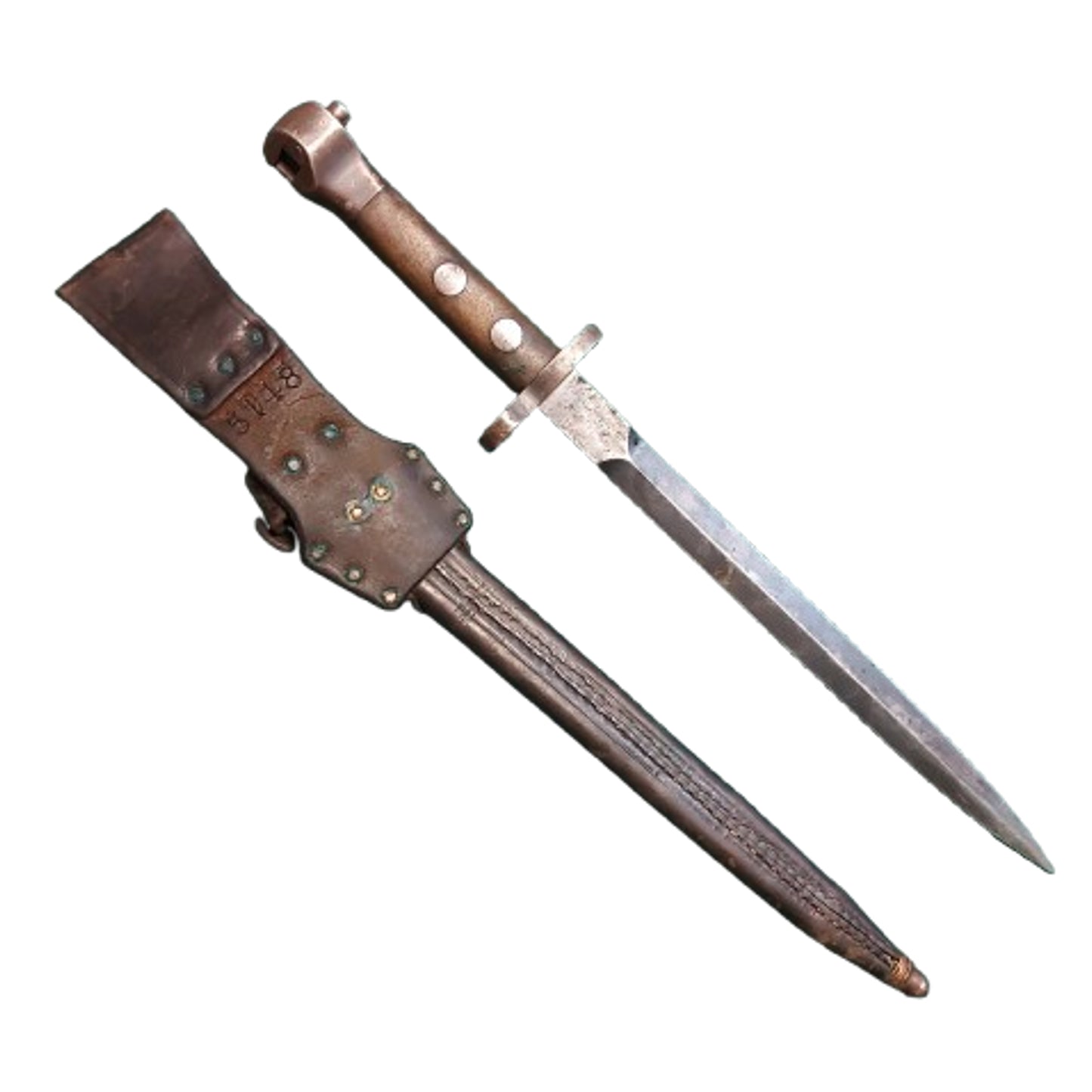 Pre-WW1 Dutch Gewehr M95 Dutch Mannlicher T-Back Bayonet