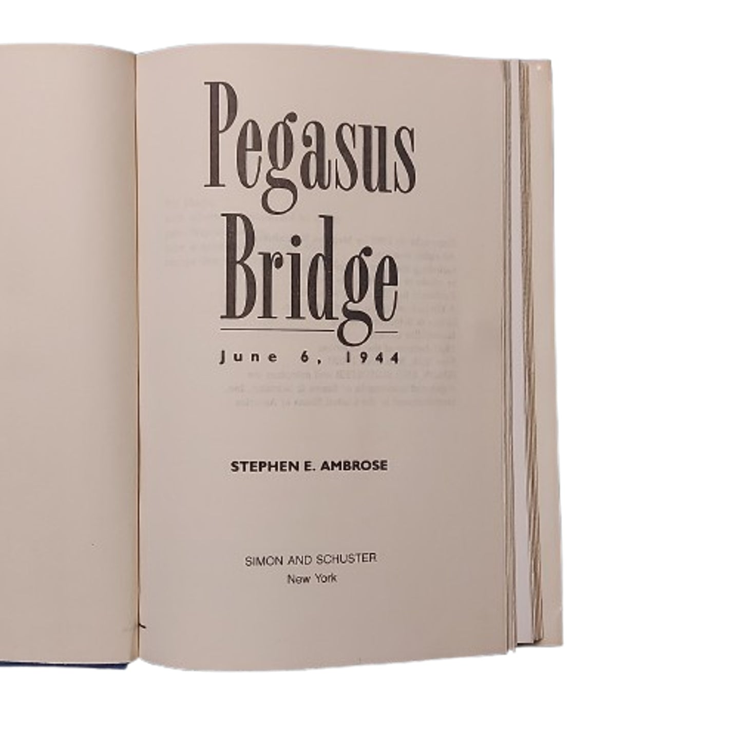 Pegasus Bridge June 6 1944 Book
