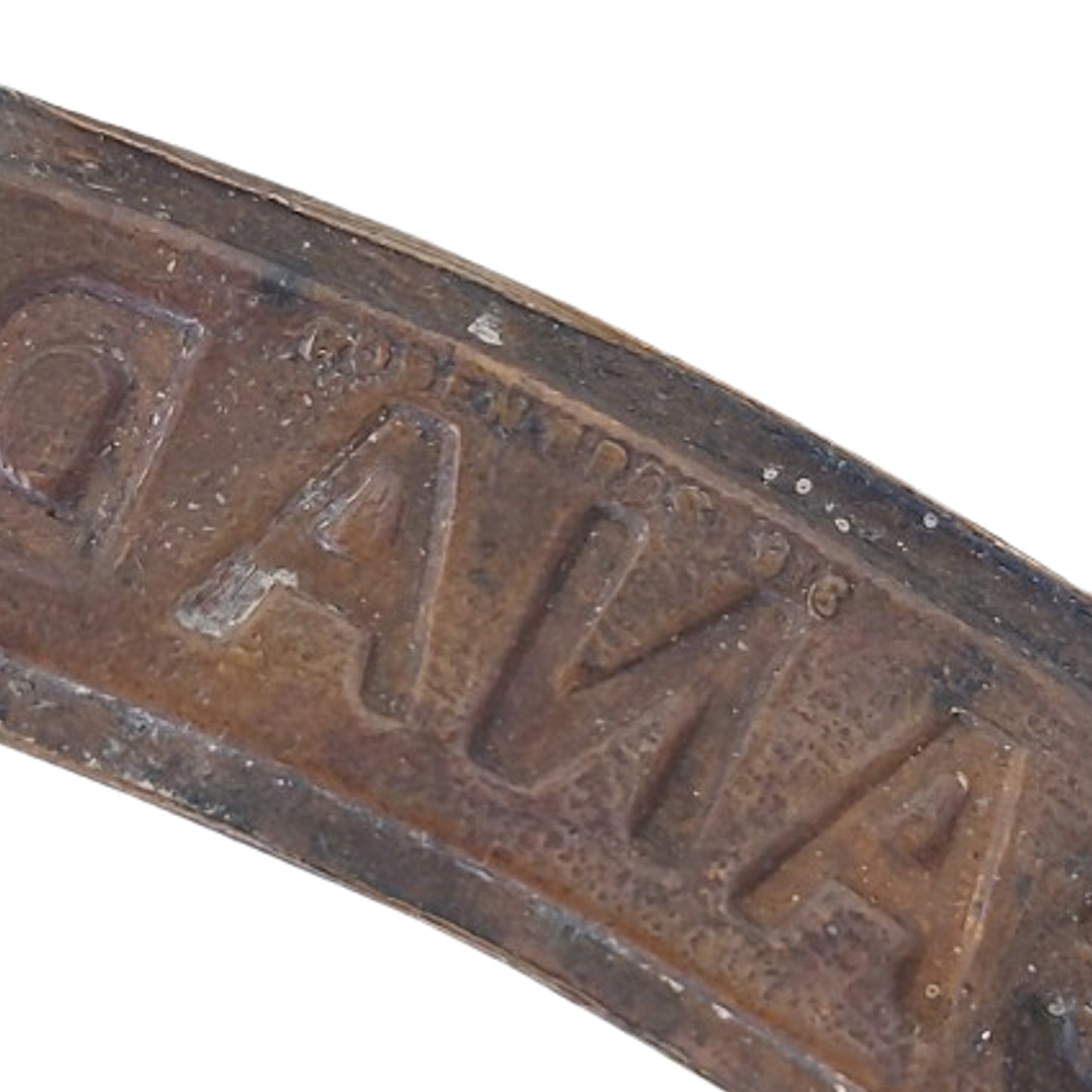 WW1 Canadian CEF CANADA Metal Shoulder Title Pair Roden Bros.