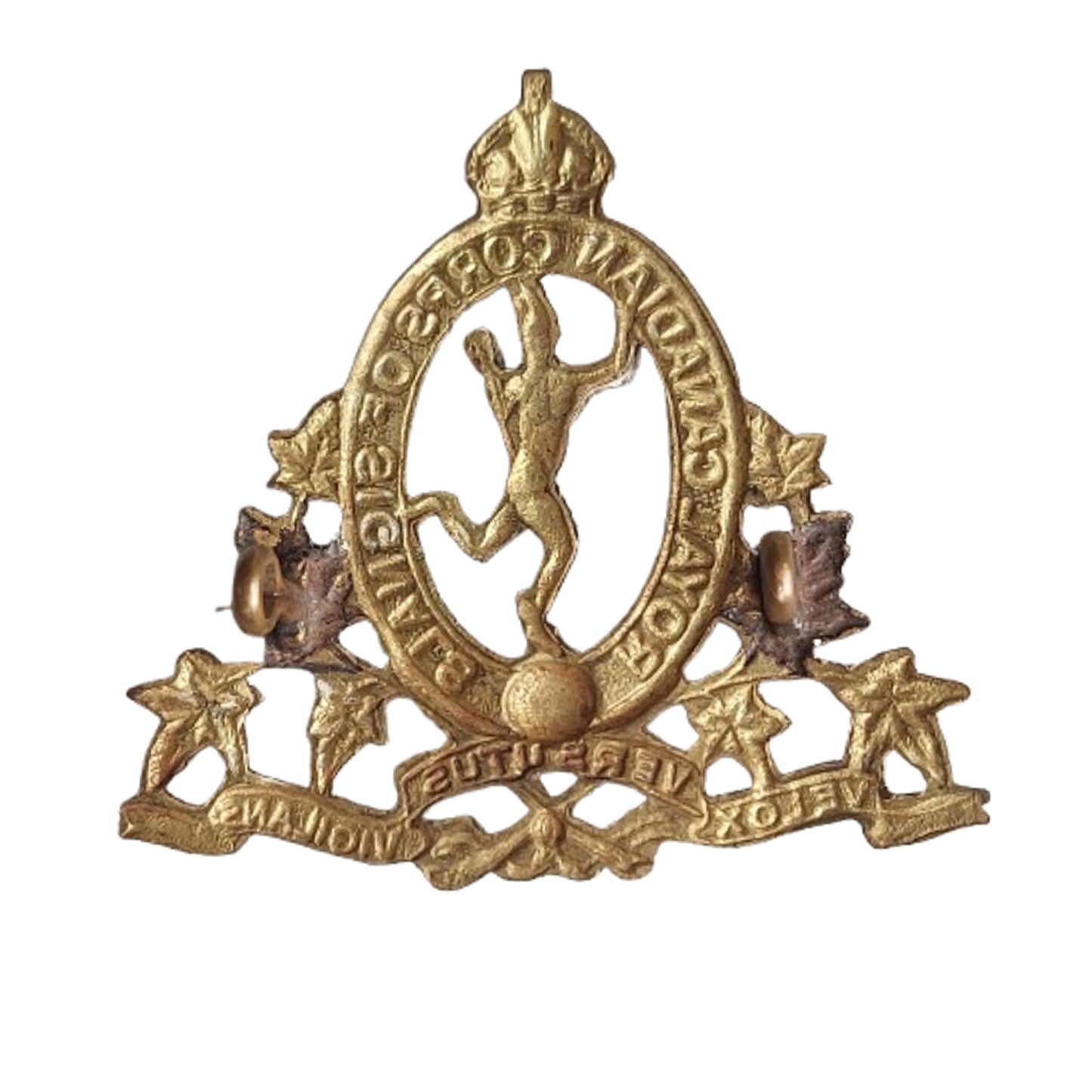 WW2 Canadian Royal Canadian Corps of Signals Cap Badge