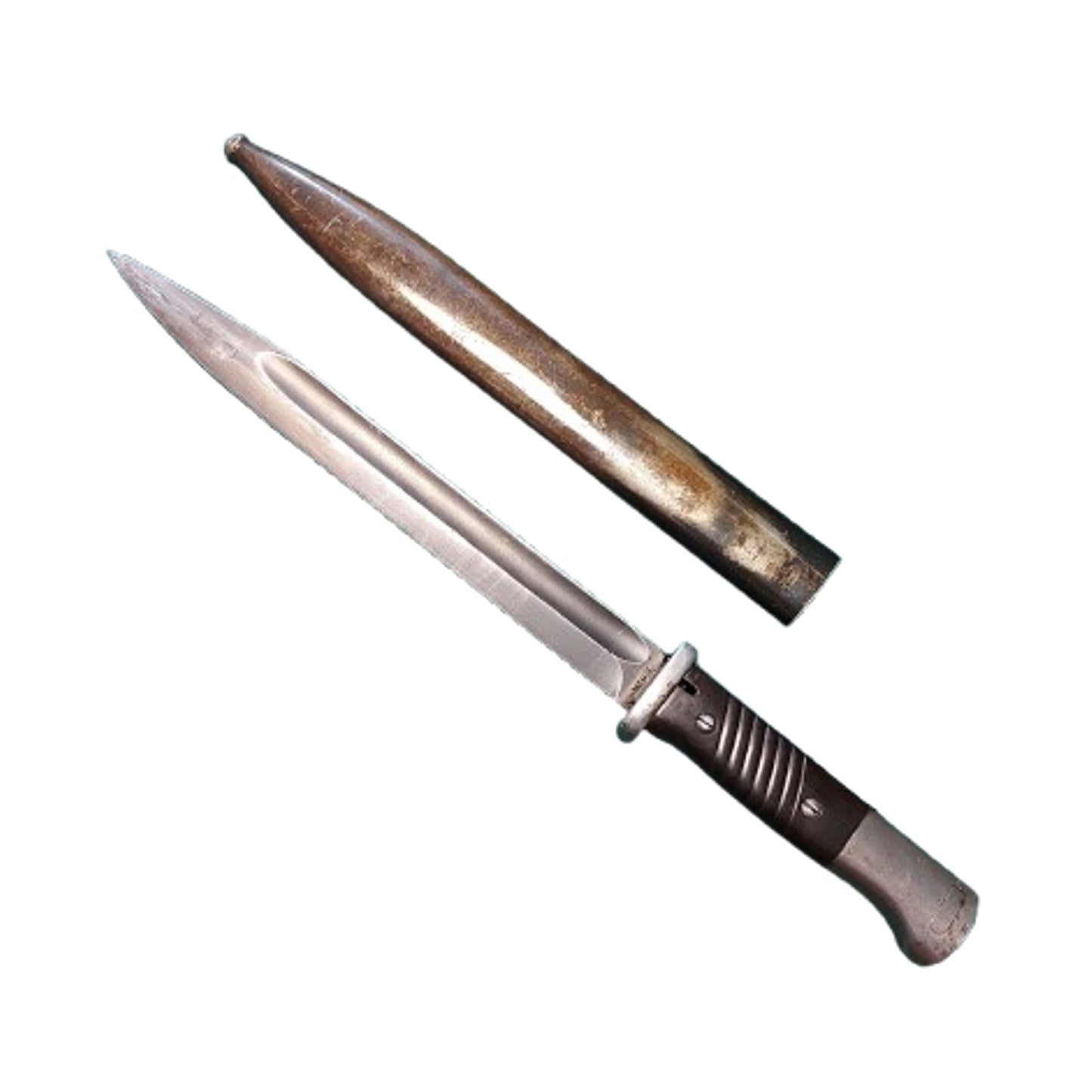 WW2 German Army K98 Combat Bayonet In Scabbard
