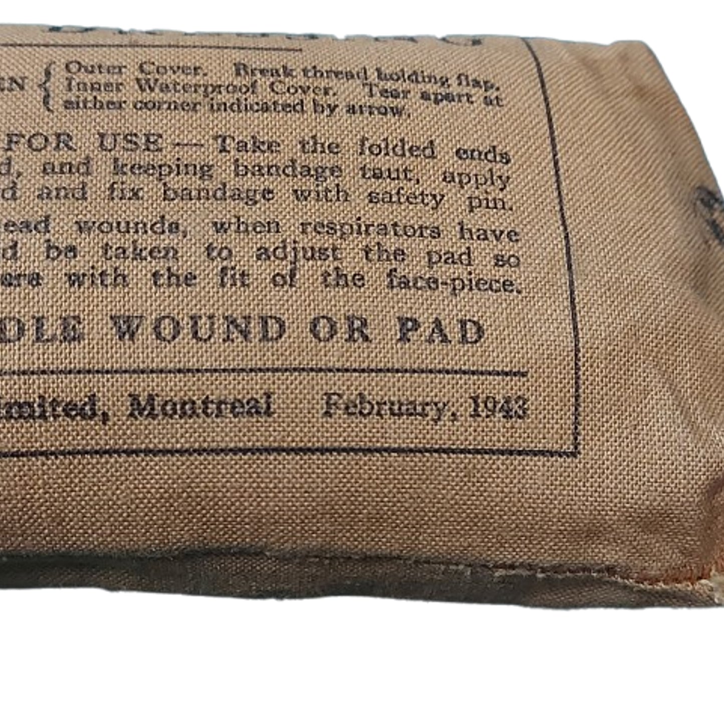 WW2 Canadian Army First Field Dressing 1943