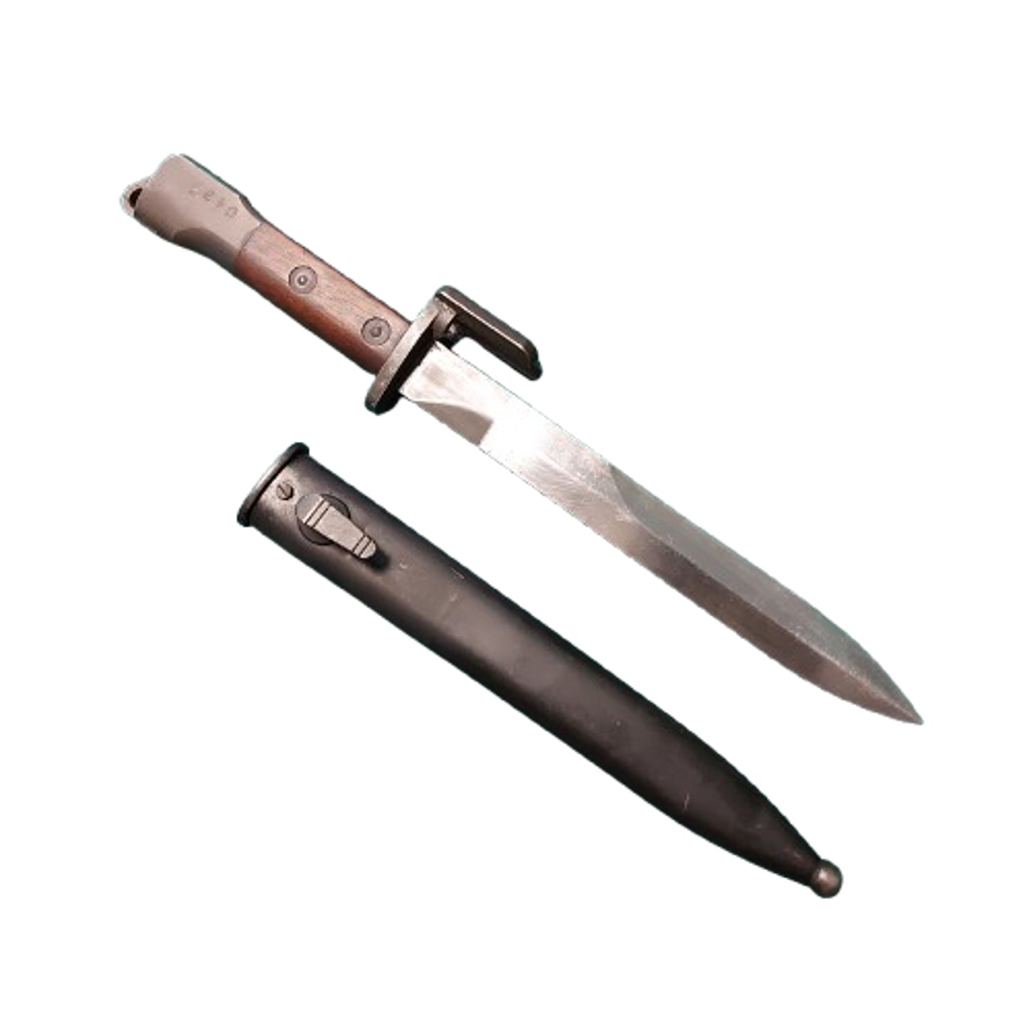Post-WW2 Belgian FN49 Bayonet And Scabbard