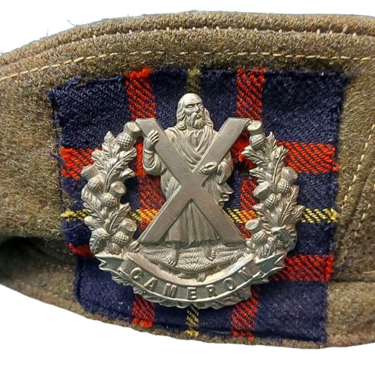 WW2 British Named Cameron Highlanders Tam O'Shanter