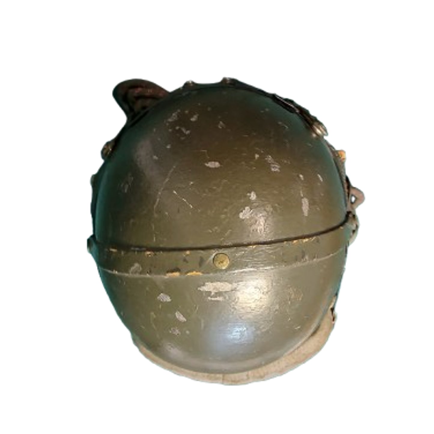 Post-WW2 Belgium Army 2nd Type Tankers Helmet With Goggles